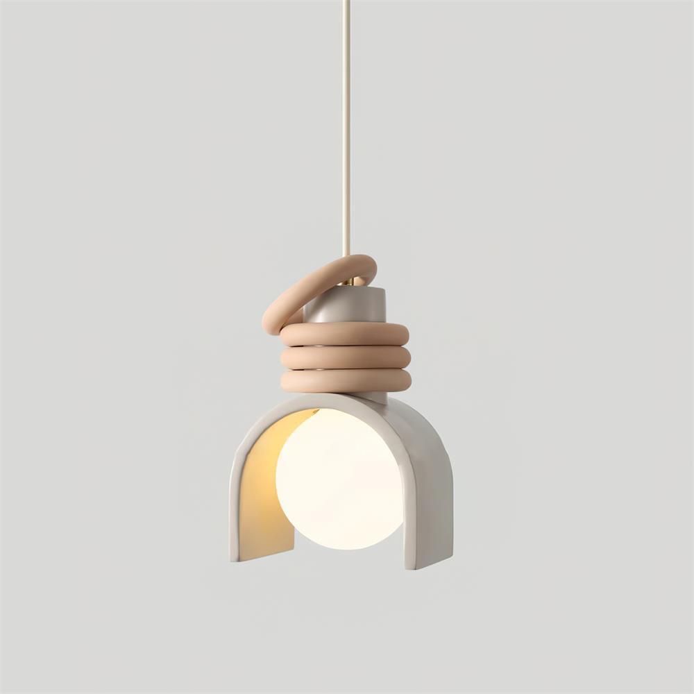 Uvian Contemporary Glass Pendant Light-Neutral Decor