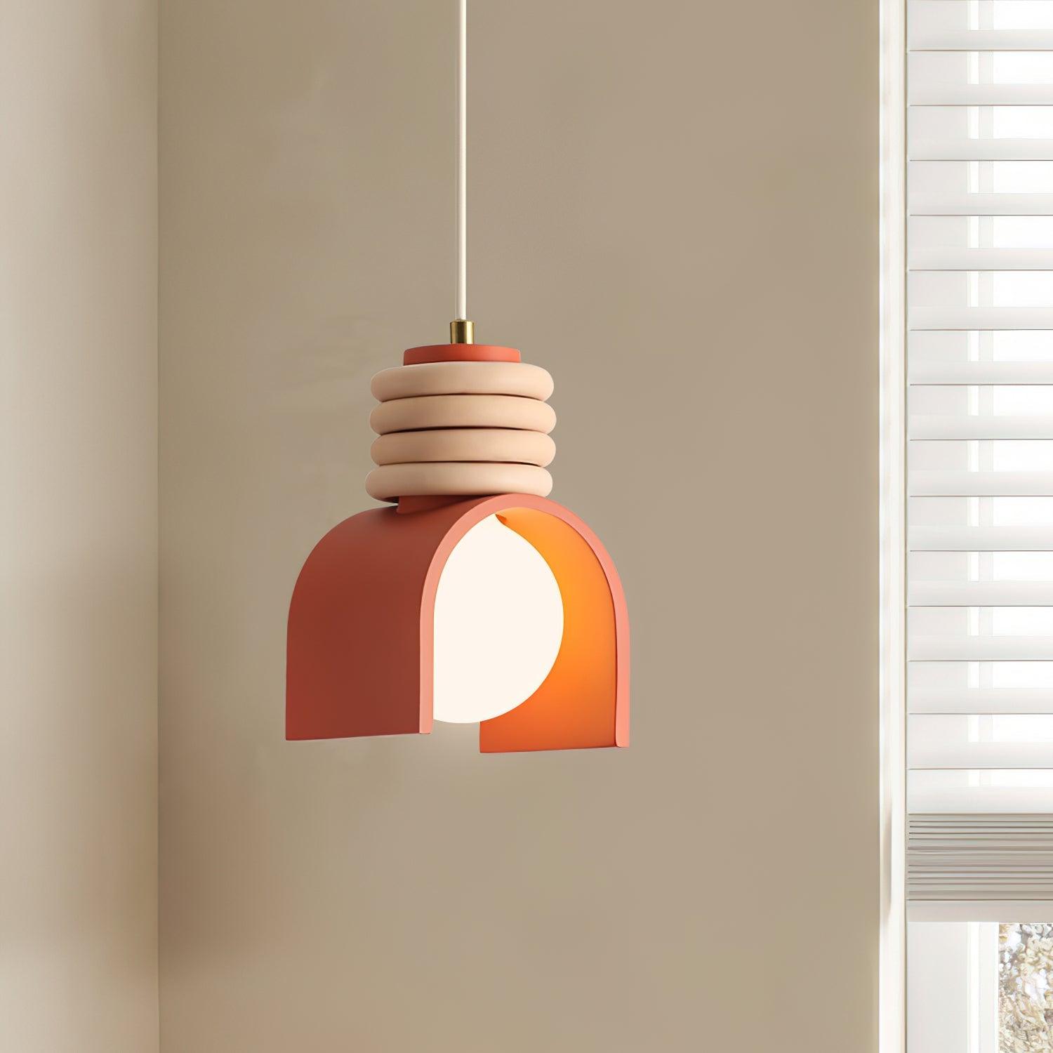 Uvian Contemporary Glass Pendant Light-Neutral Decor