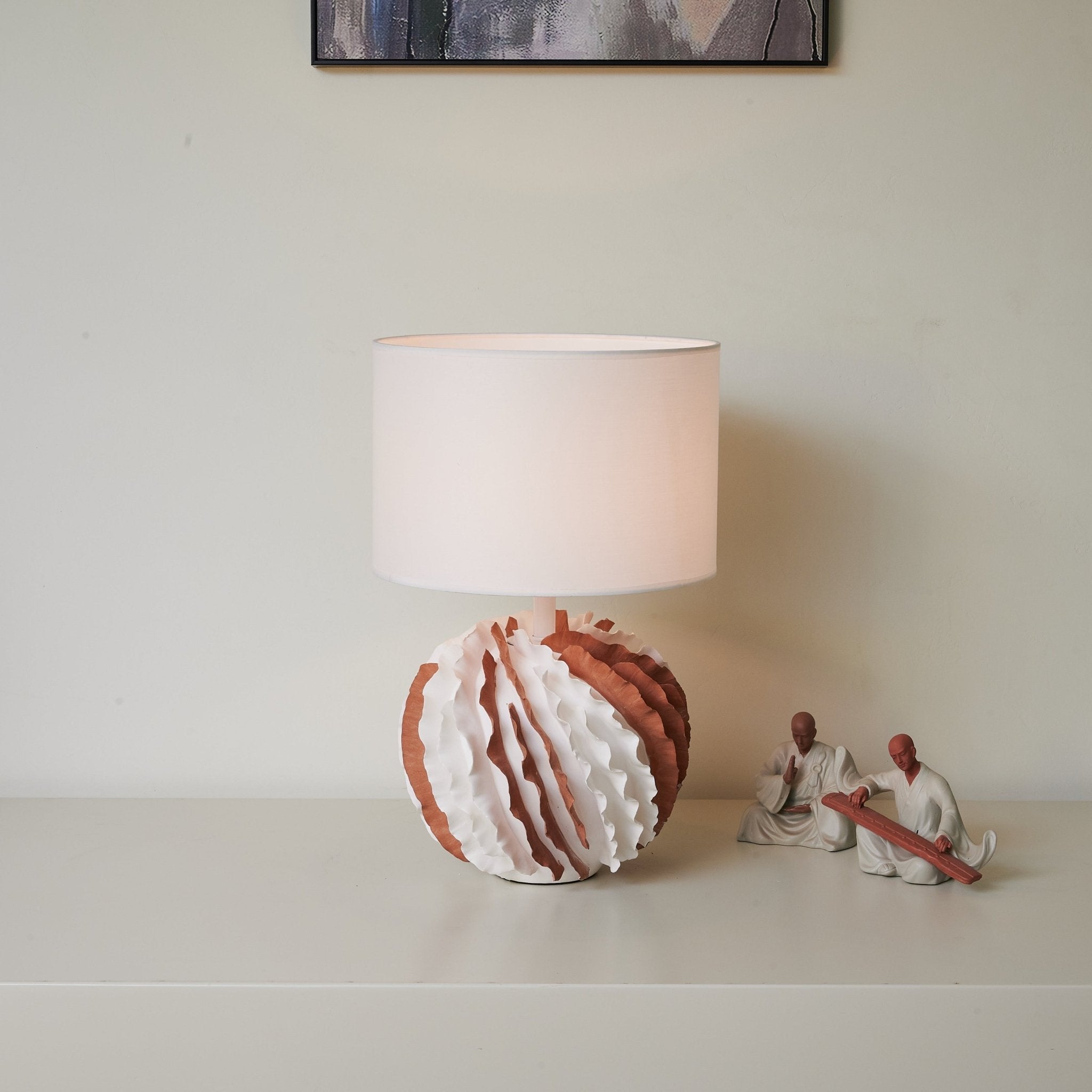 Jeremy Modern Ceramics Table Lamp-Neutral Decor