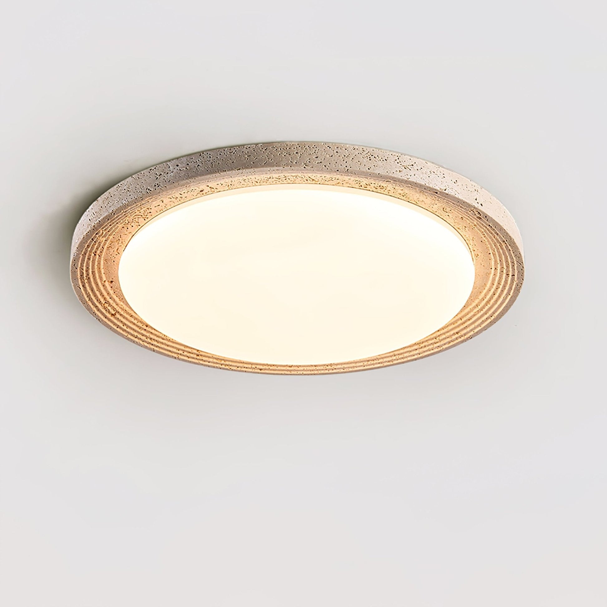 Orinir Minimalist Travertine Ceiling Light-Neutral Decor