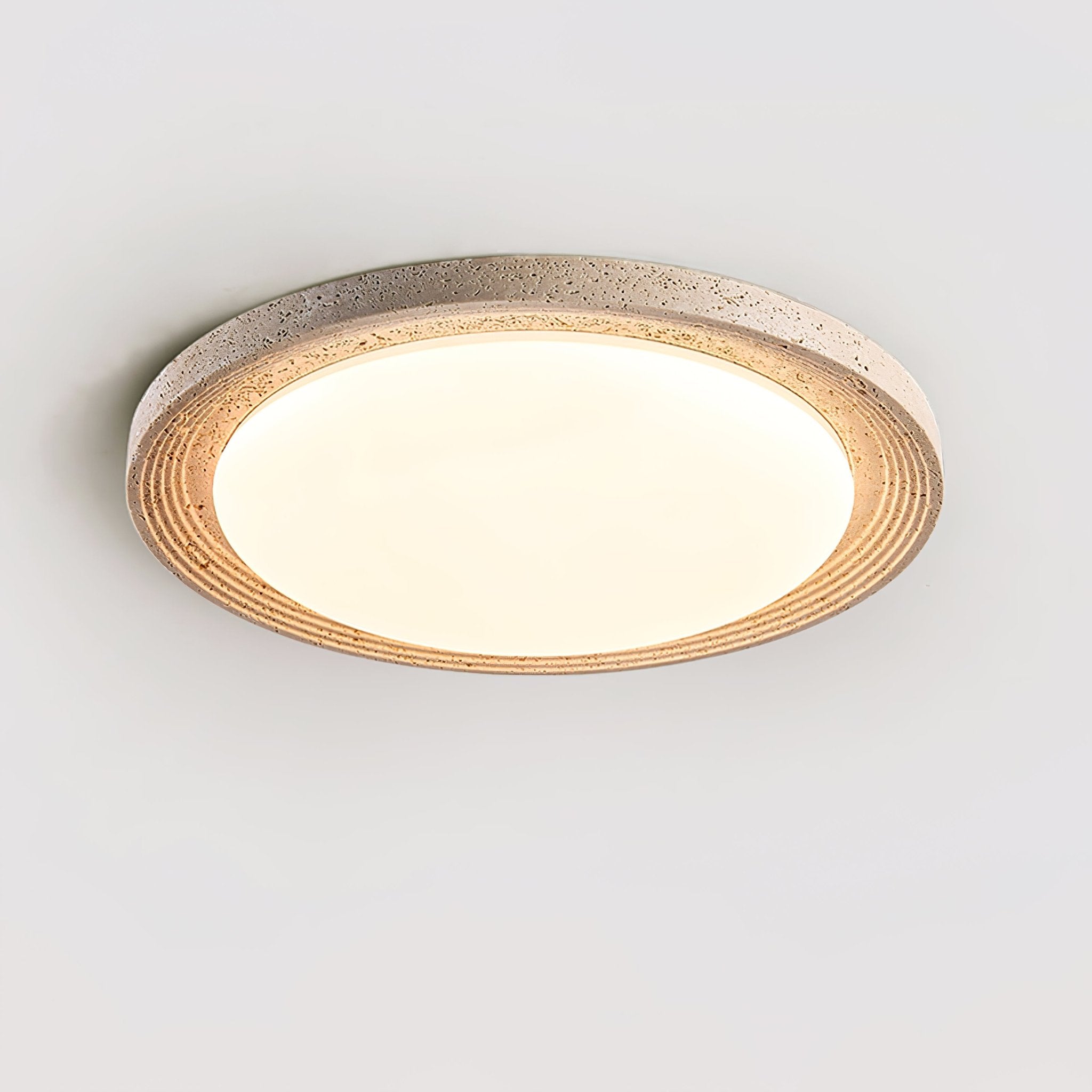 Orinir Minimalist Travertine Ceiling Light-Neutral Decor