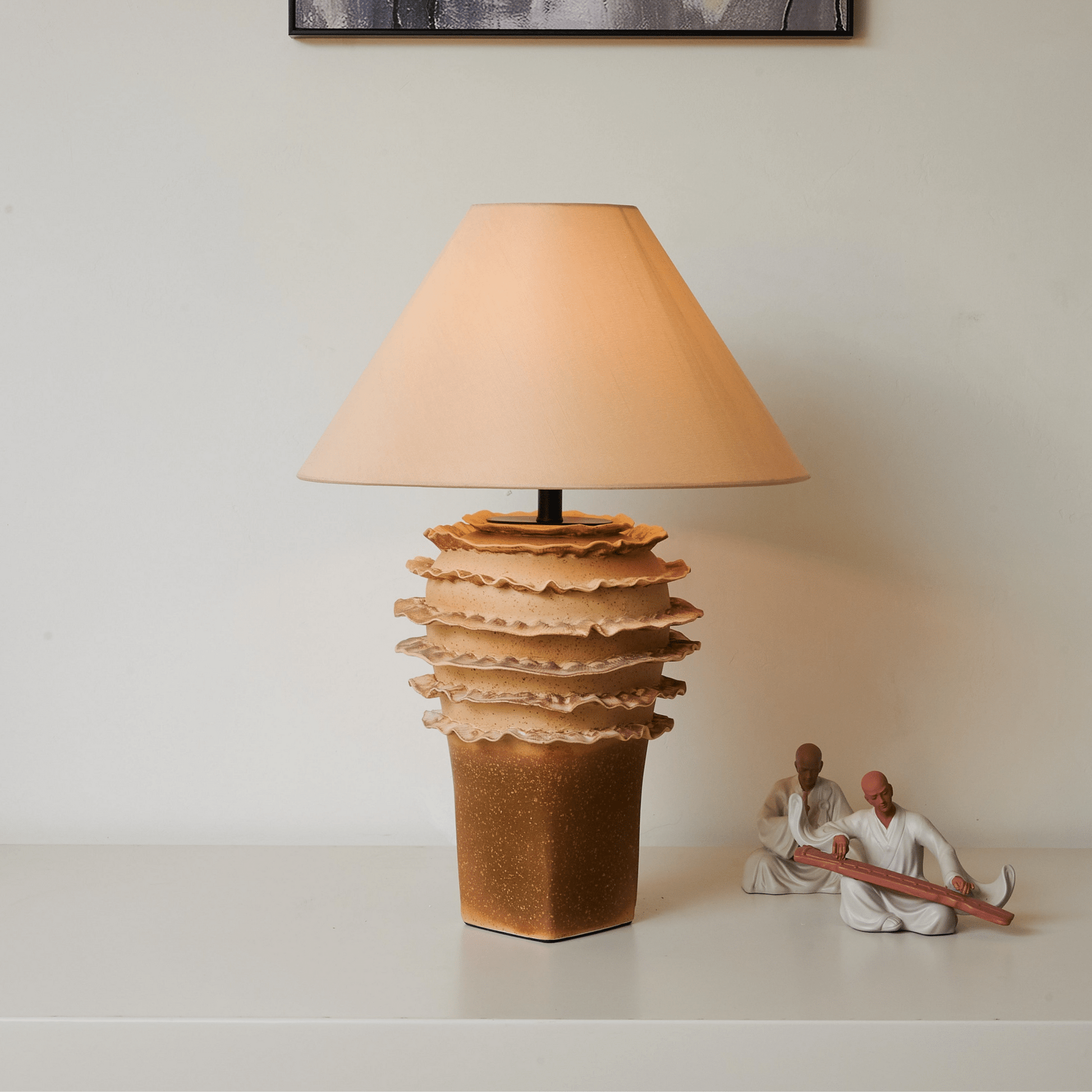 Ashley Modern Ceramic Table Lamp-Neutral Decor