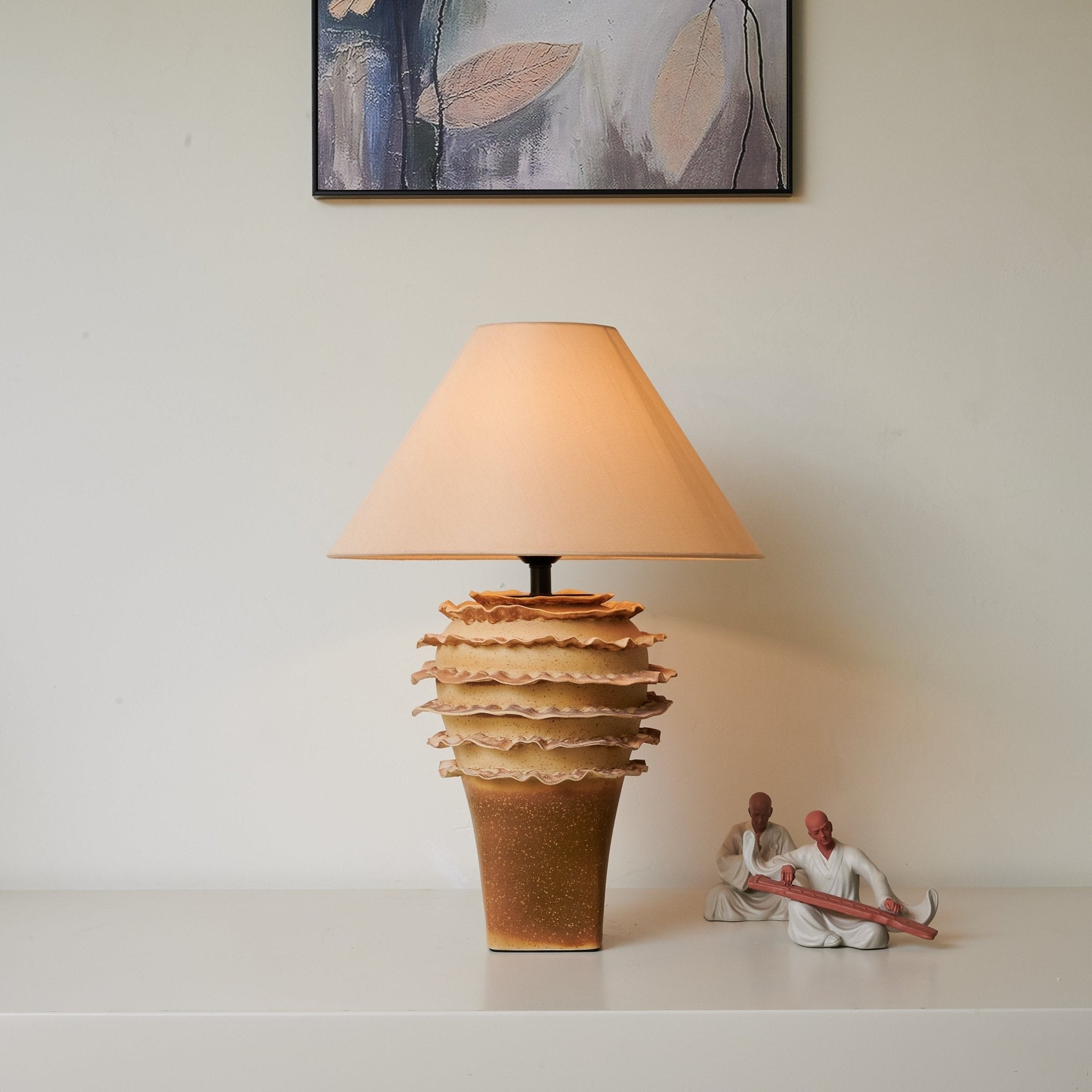 Ashley Modern Ceramic Table Lamp-Neutral Decor