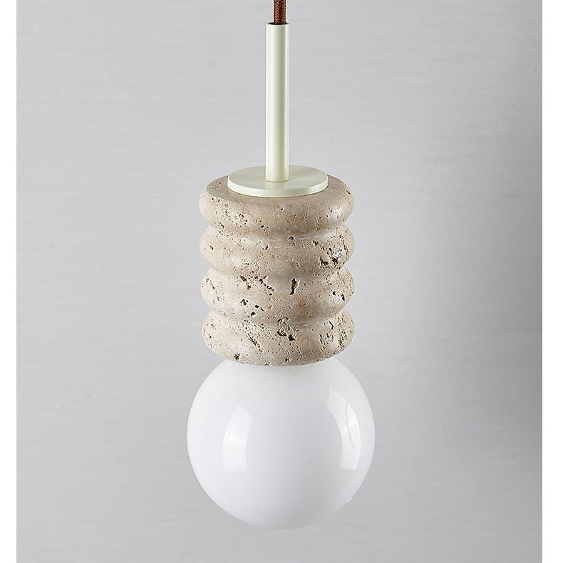 Terrava Stone Pendant Light-Neutral Decor
