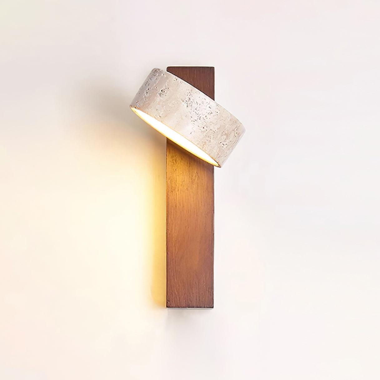 Jovan Wall Light Travertine Wood - Neutralighting