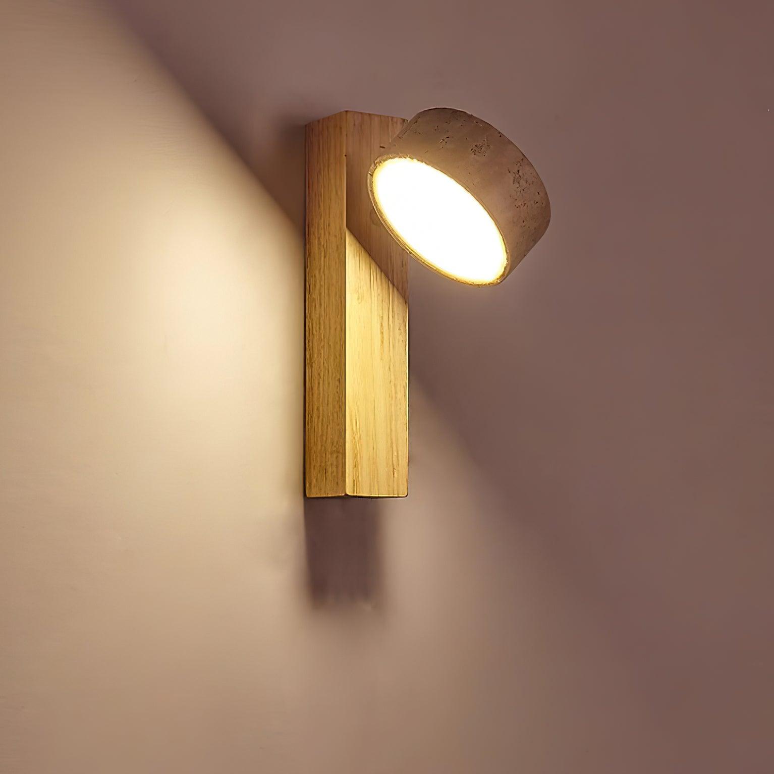 Jovan Wall Light Travertine Wood - Neutralighting