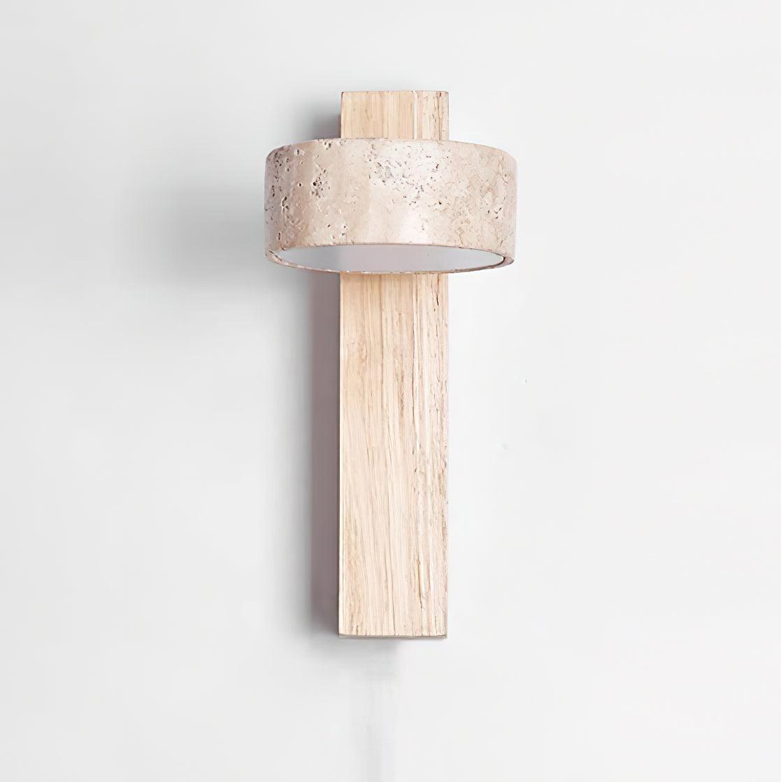 Jovan Wall Light Travertine Wood - Neutralighting