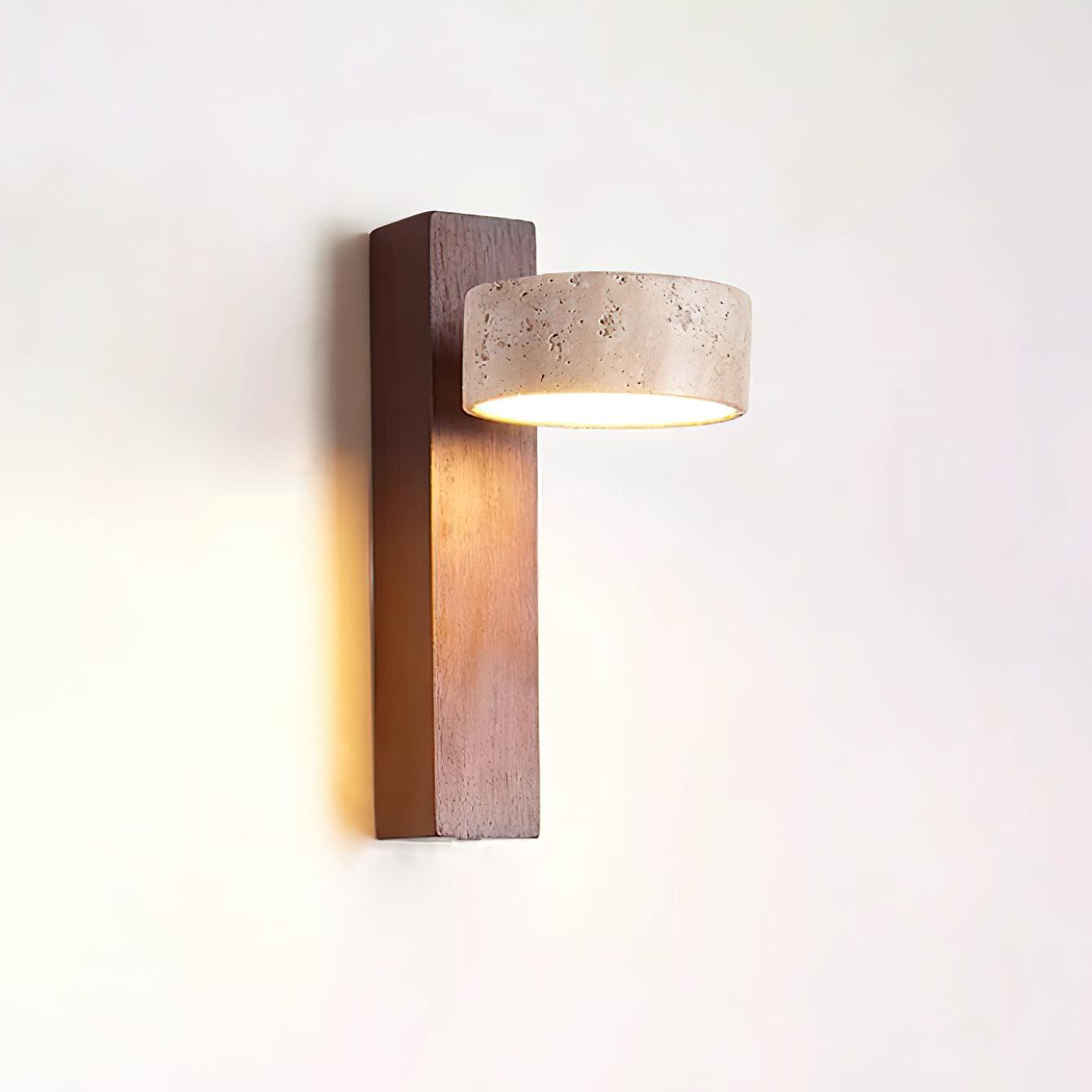 Ritta Wall Light Travertine Wood - Neutralighting