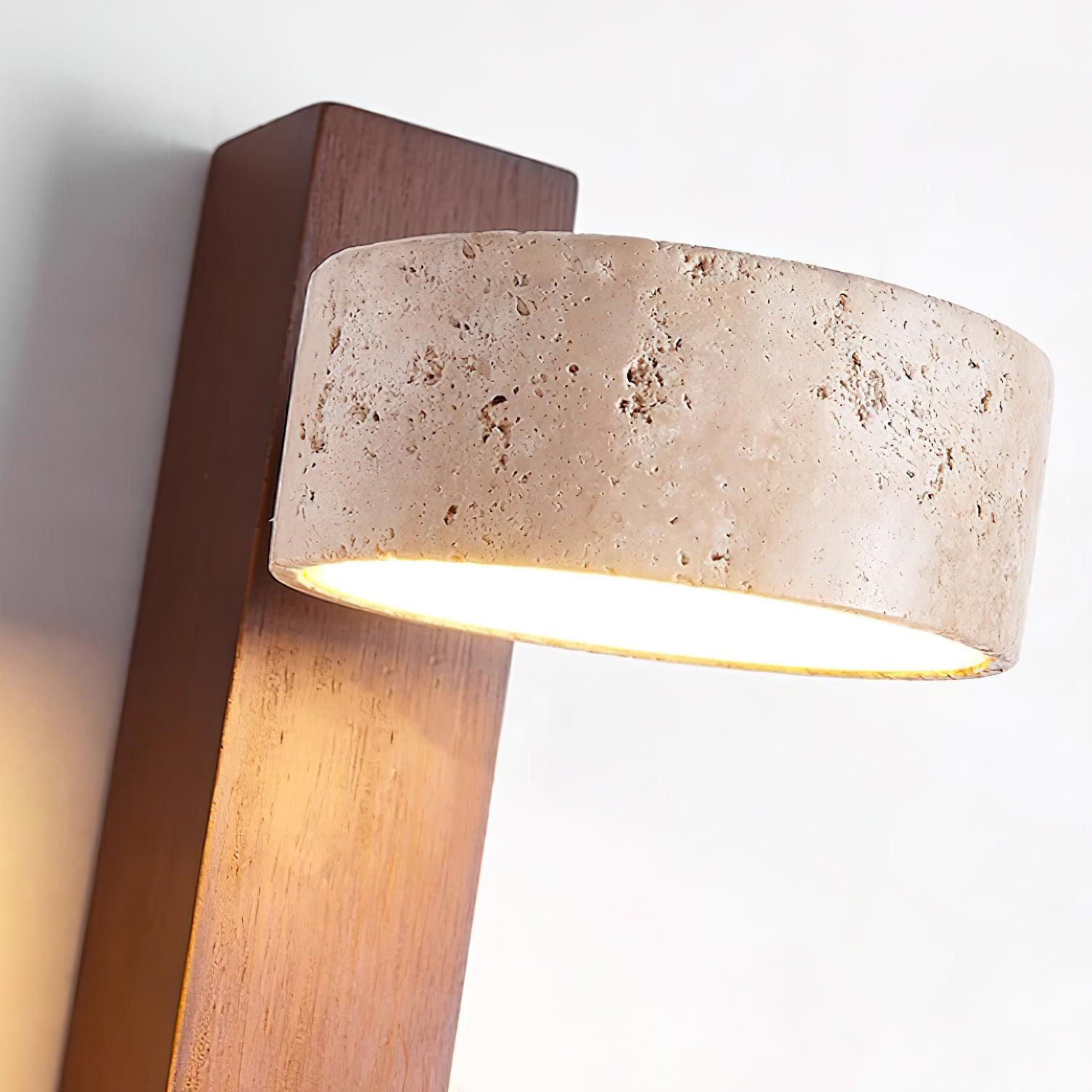 Ritta Wall Light Travertine Wood - Neutralighting