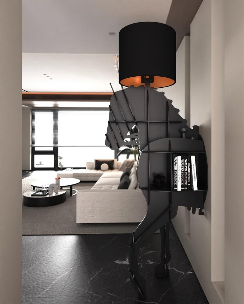 Nrasen Horse-shaped Floor Lamp-Neutral Decor