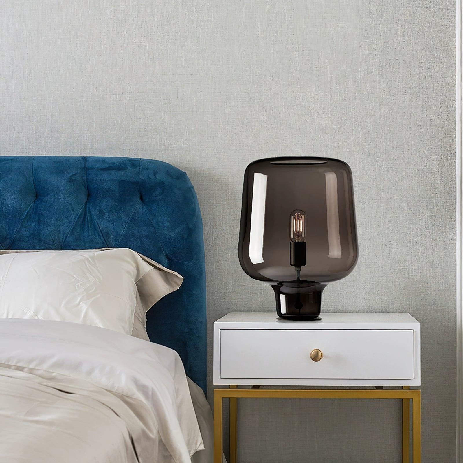 Eanlari Glass Contemporary Table Lamp-Neutral Decor