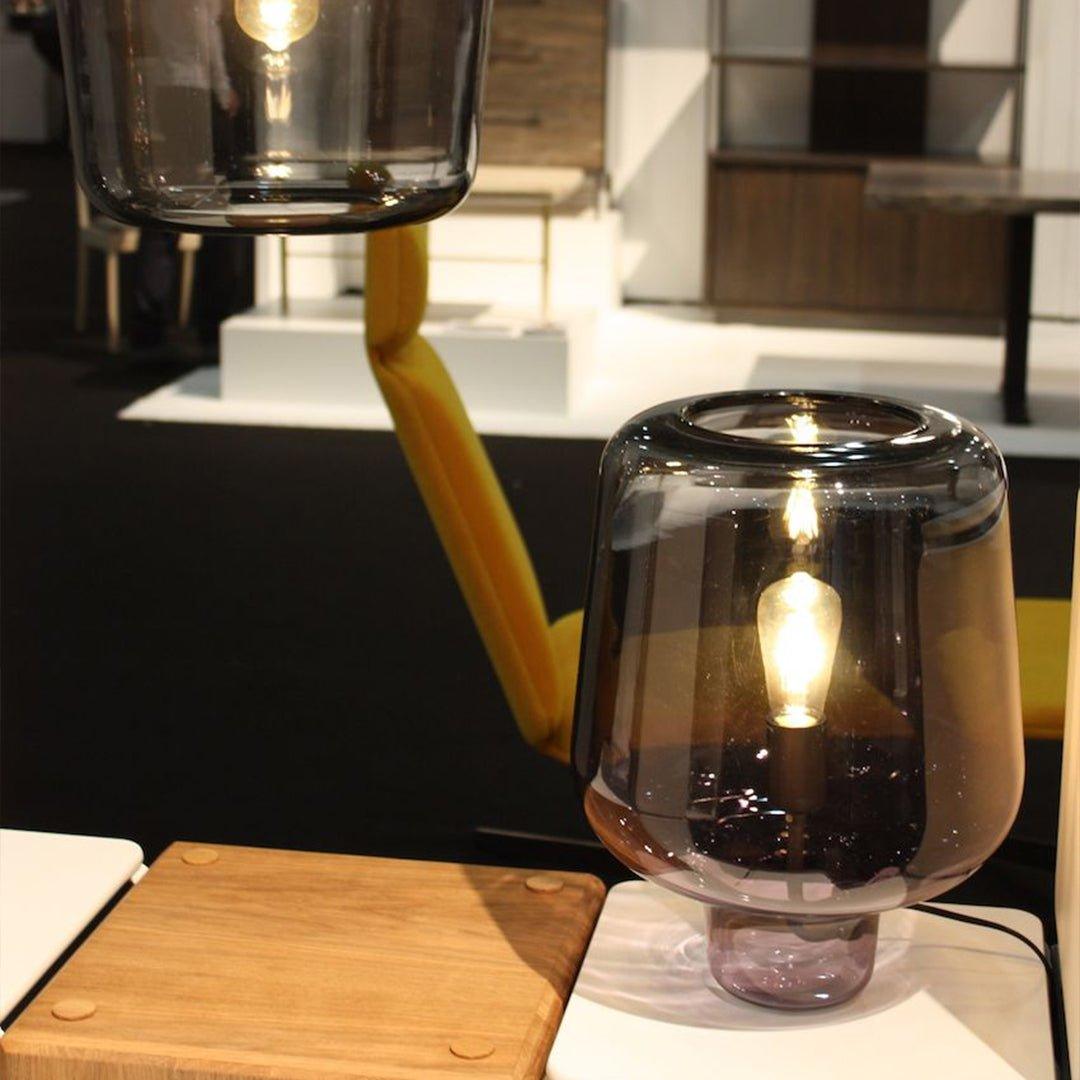 Eanlari Glass Contemporary Table Lamp-Neutral Decor