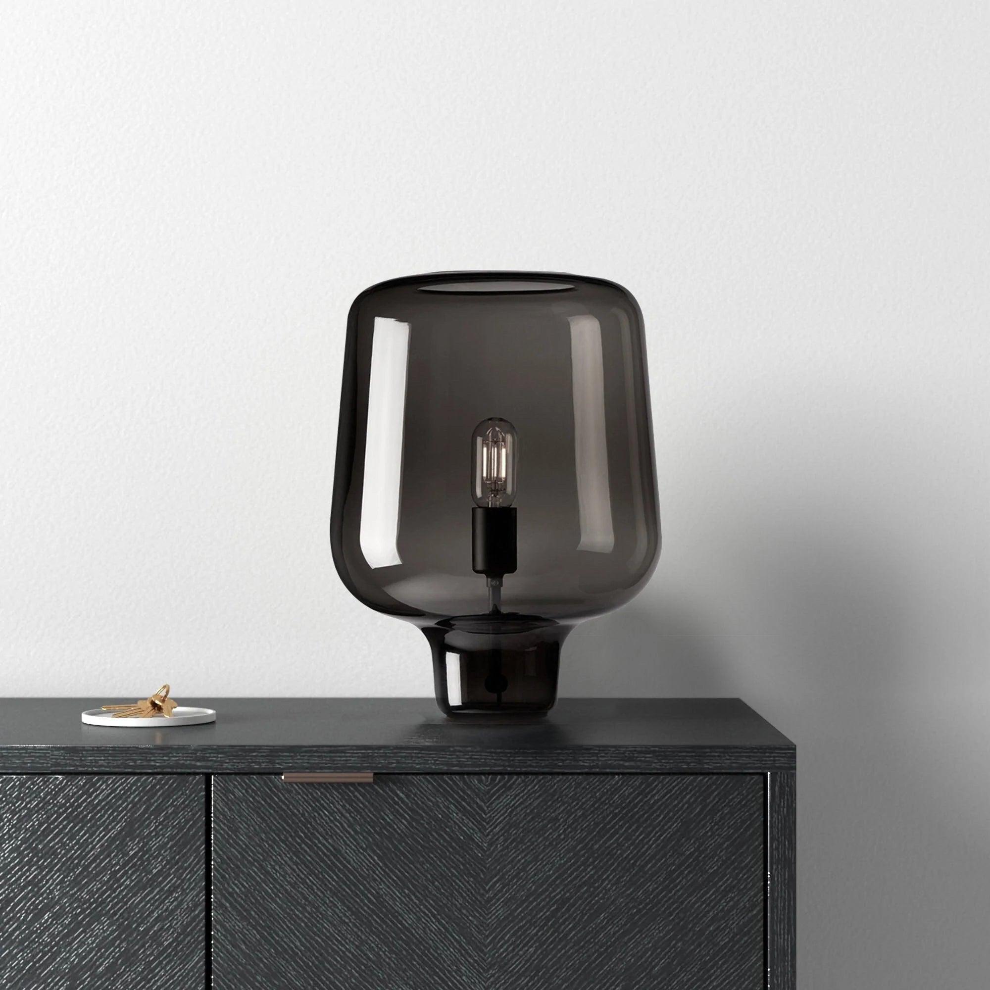 Eanlari Glass Contemporary Table Lamp-Neutral Decor