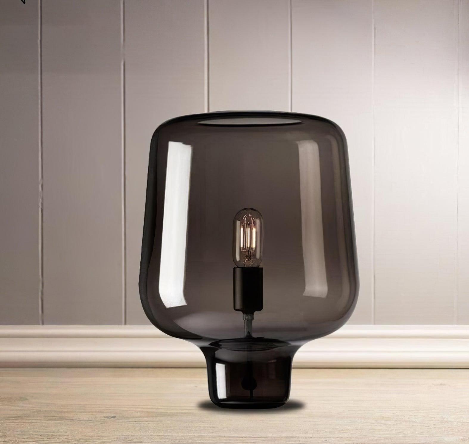 Eanlari Glass Contemporary Table Lamp-Neutral Decor