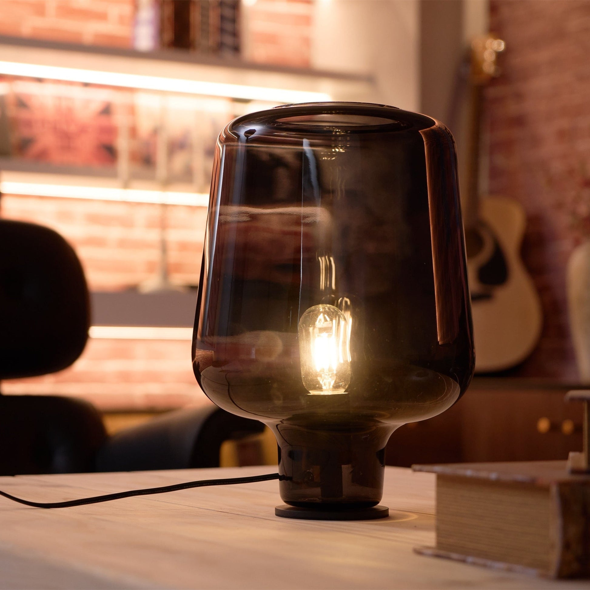 Eanlari Glass Contemporary Table Lamp-Neutral Decor