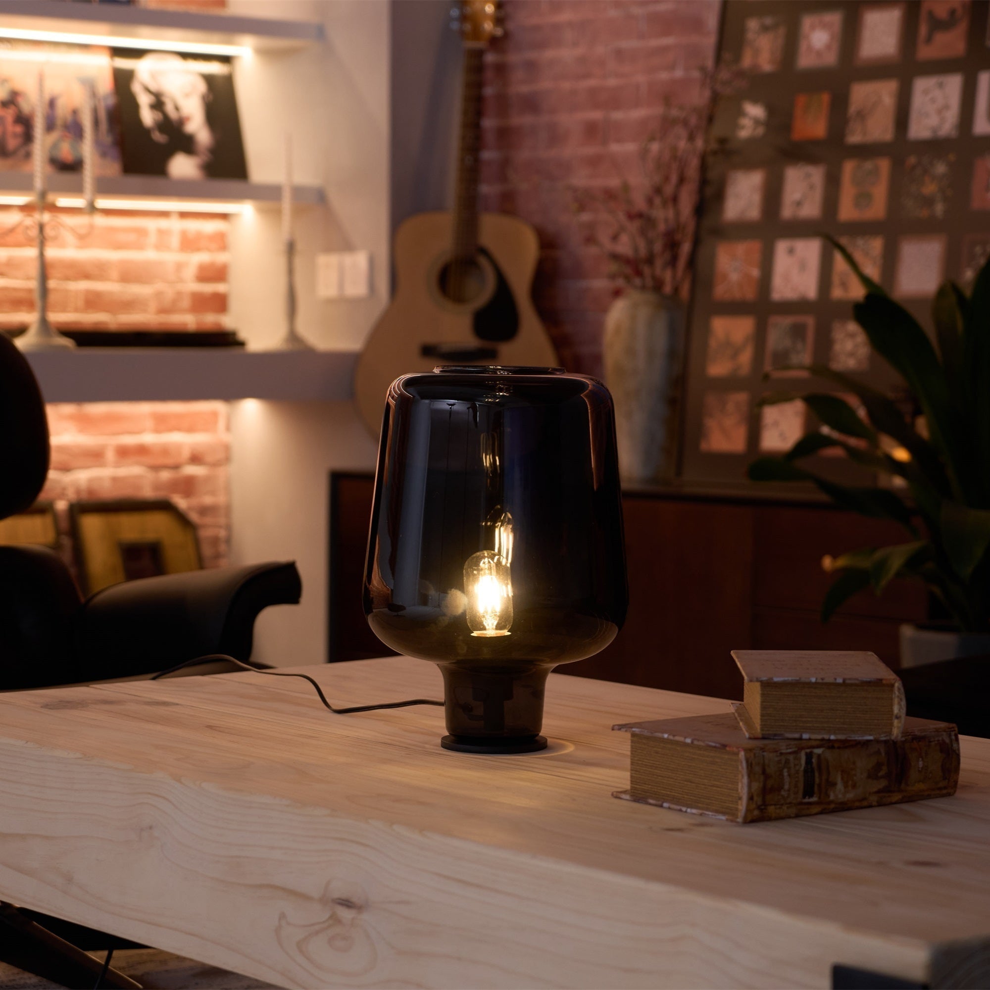 Eanlari Glass Contemporary Table Lamp-Neutral Decor