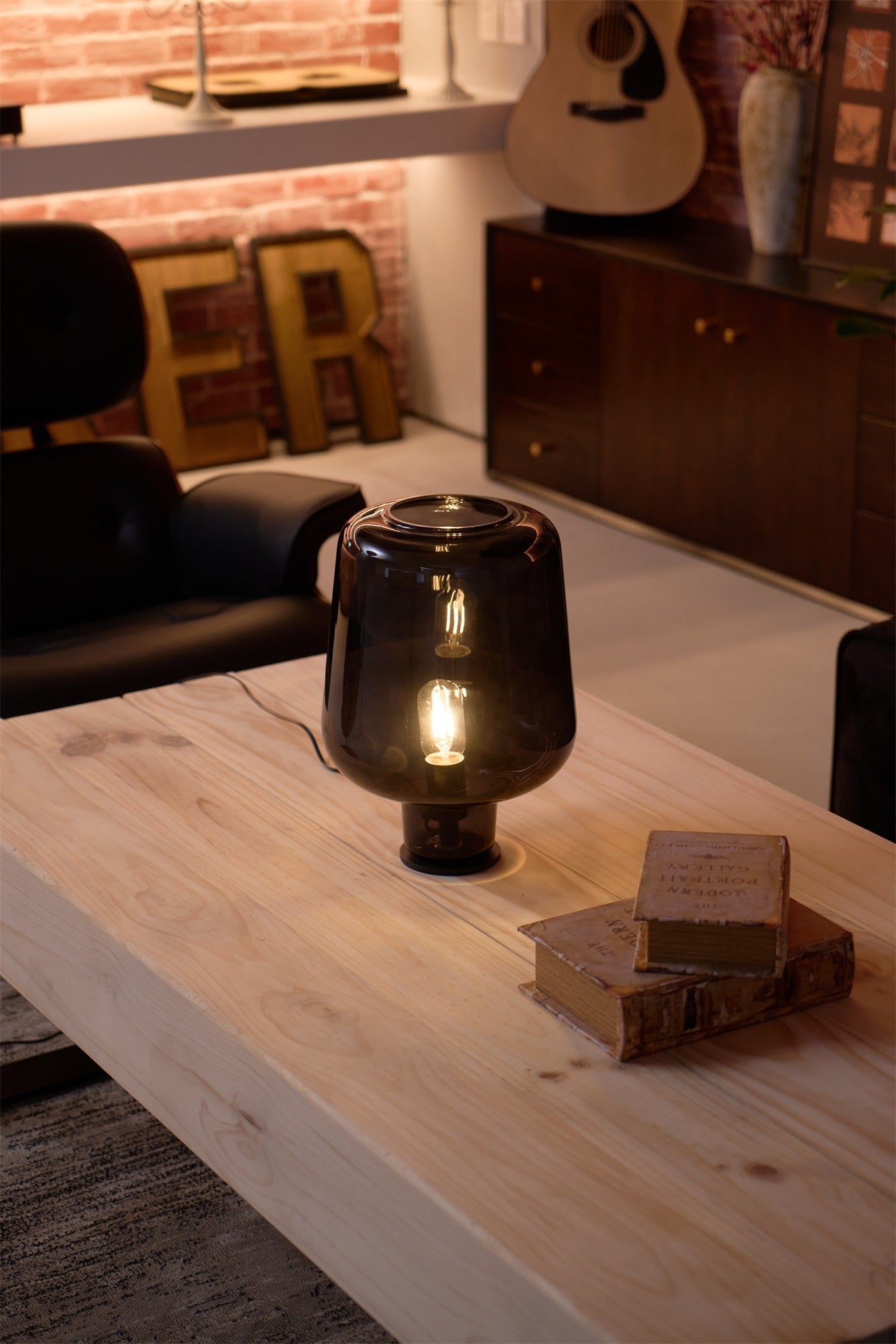 Eanlari Glass Contemporary Table Lamp-Neutral Decor