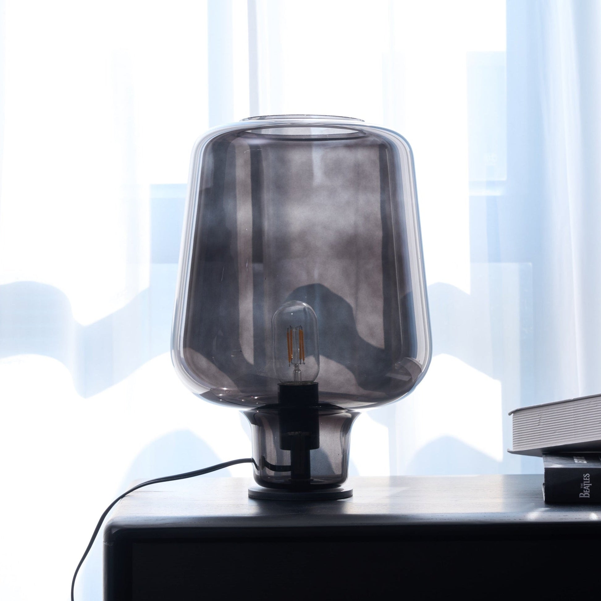 Eanlari Glass Contemporary Table Lamp-Neutral Decor