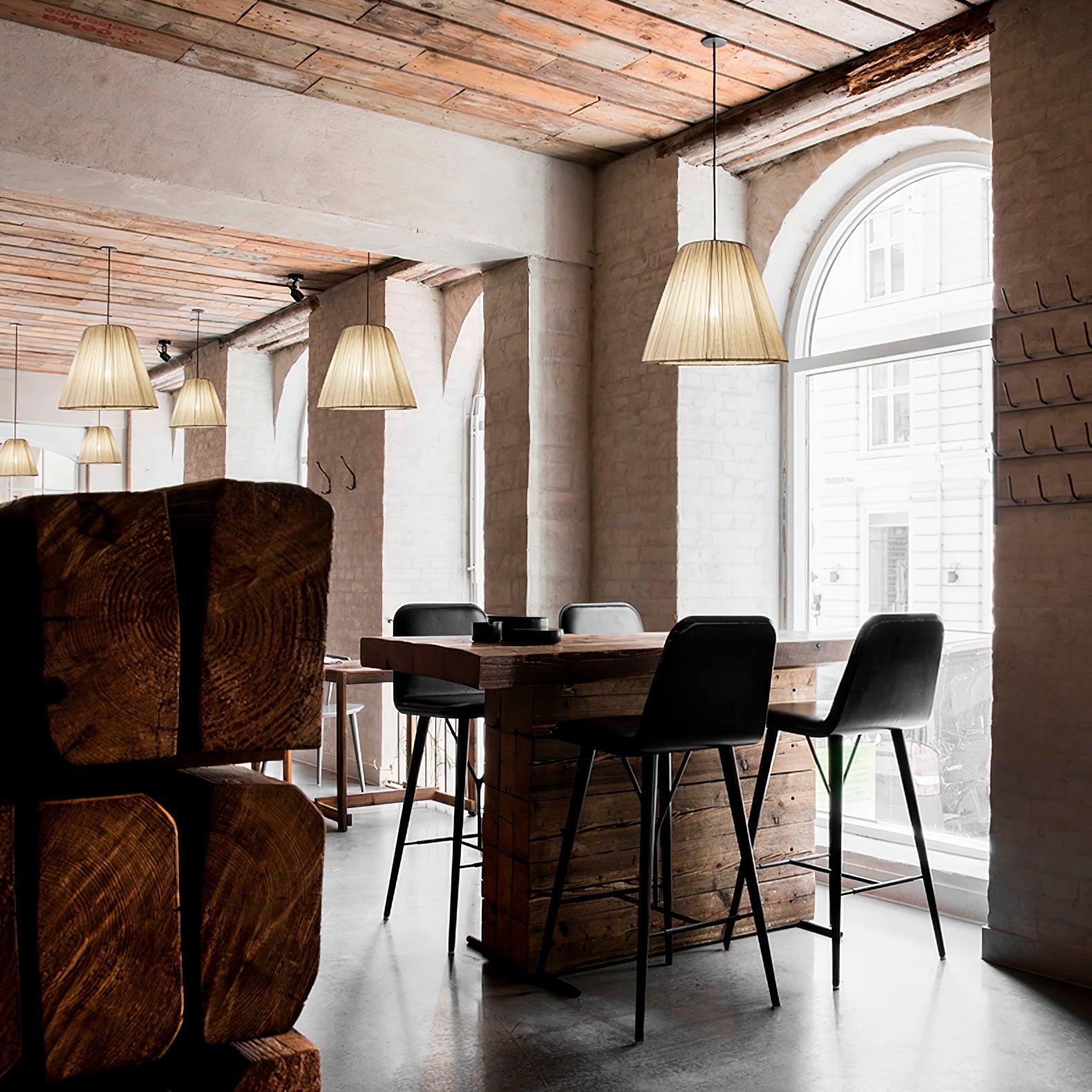 Docan Fabric Retro Pendant Lamp-Neutral Decor