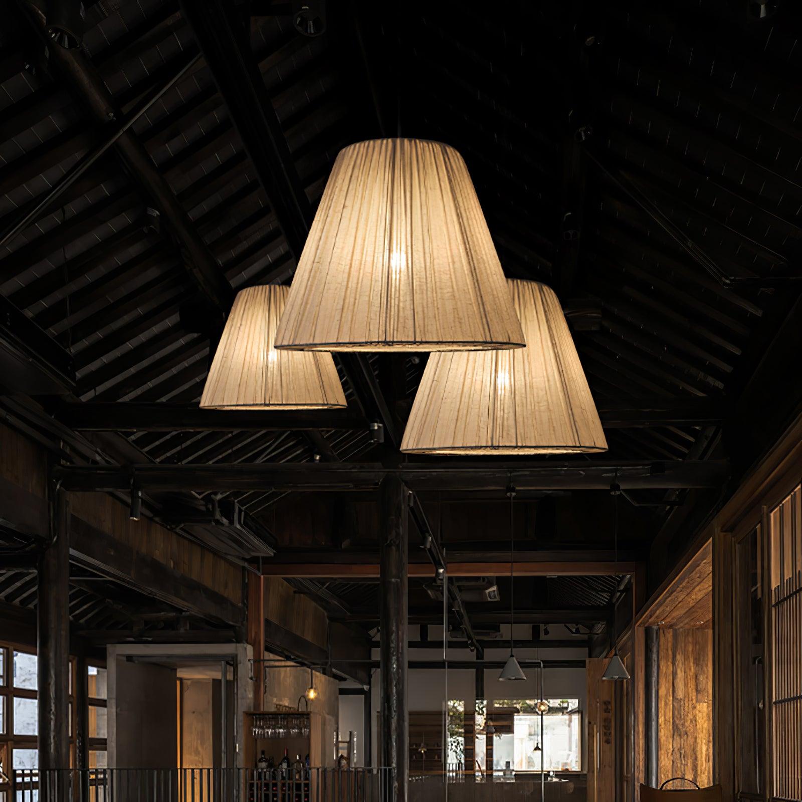 Docan Fabric Retro Pendant Lamp-Neutral Decor