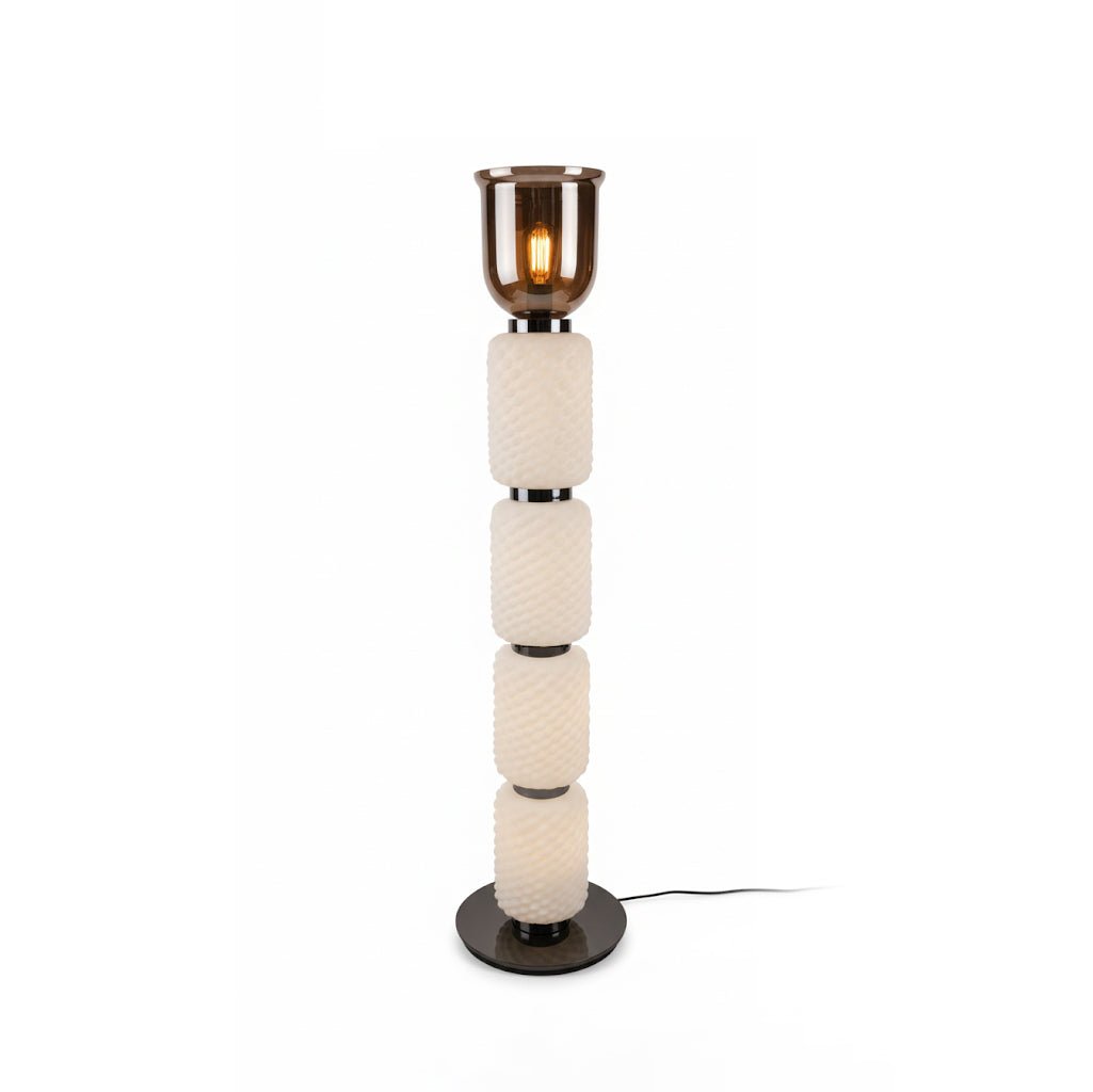 Textured Layered Glass Floor Light-Neutral Decor