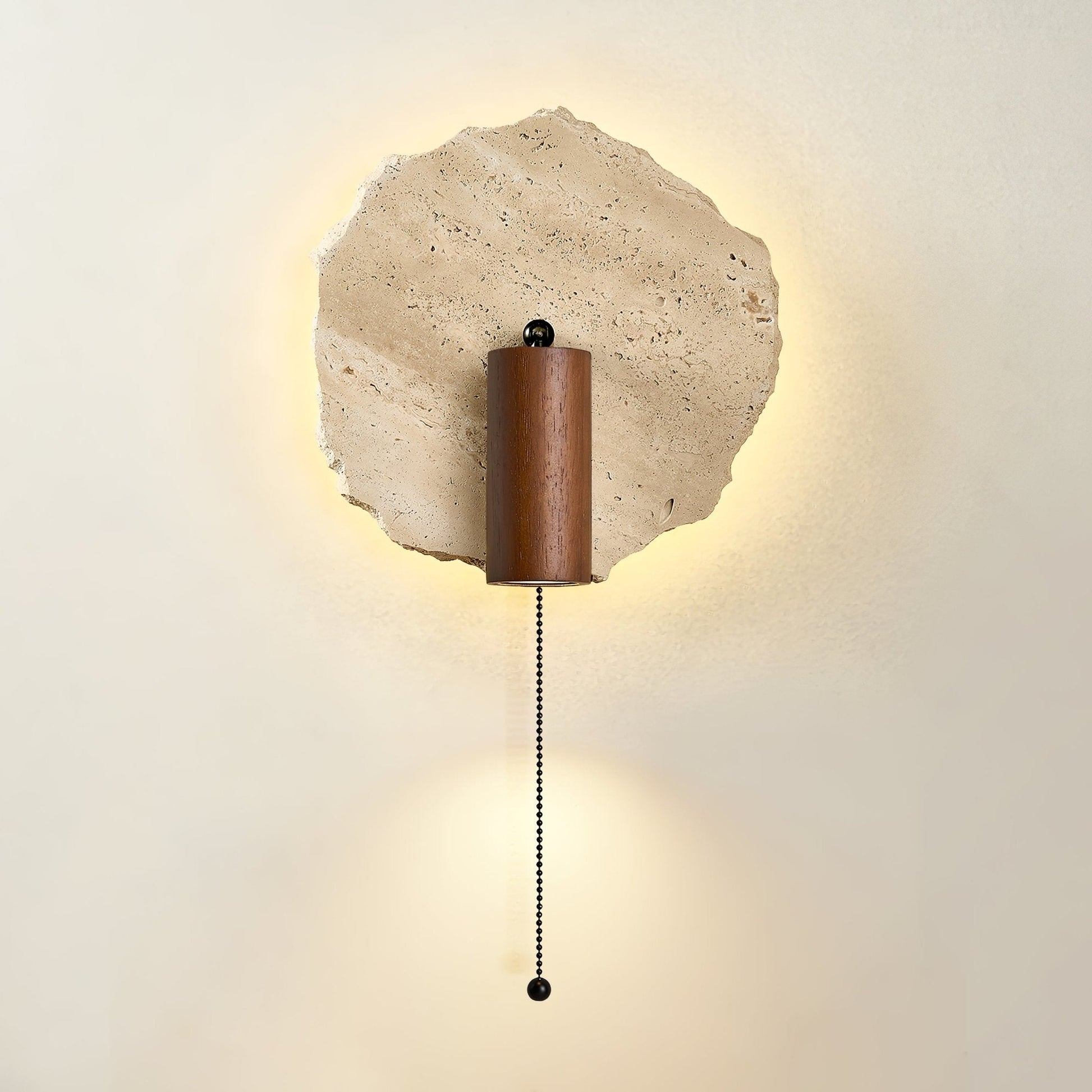Cleo Travertine Wall Light-Neutral Decor