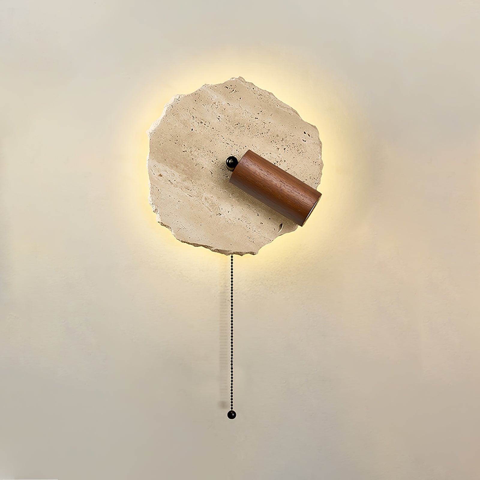 Cleo Travertine Wall Light-Neutral Decor