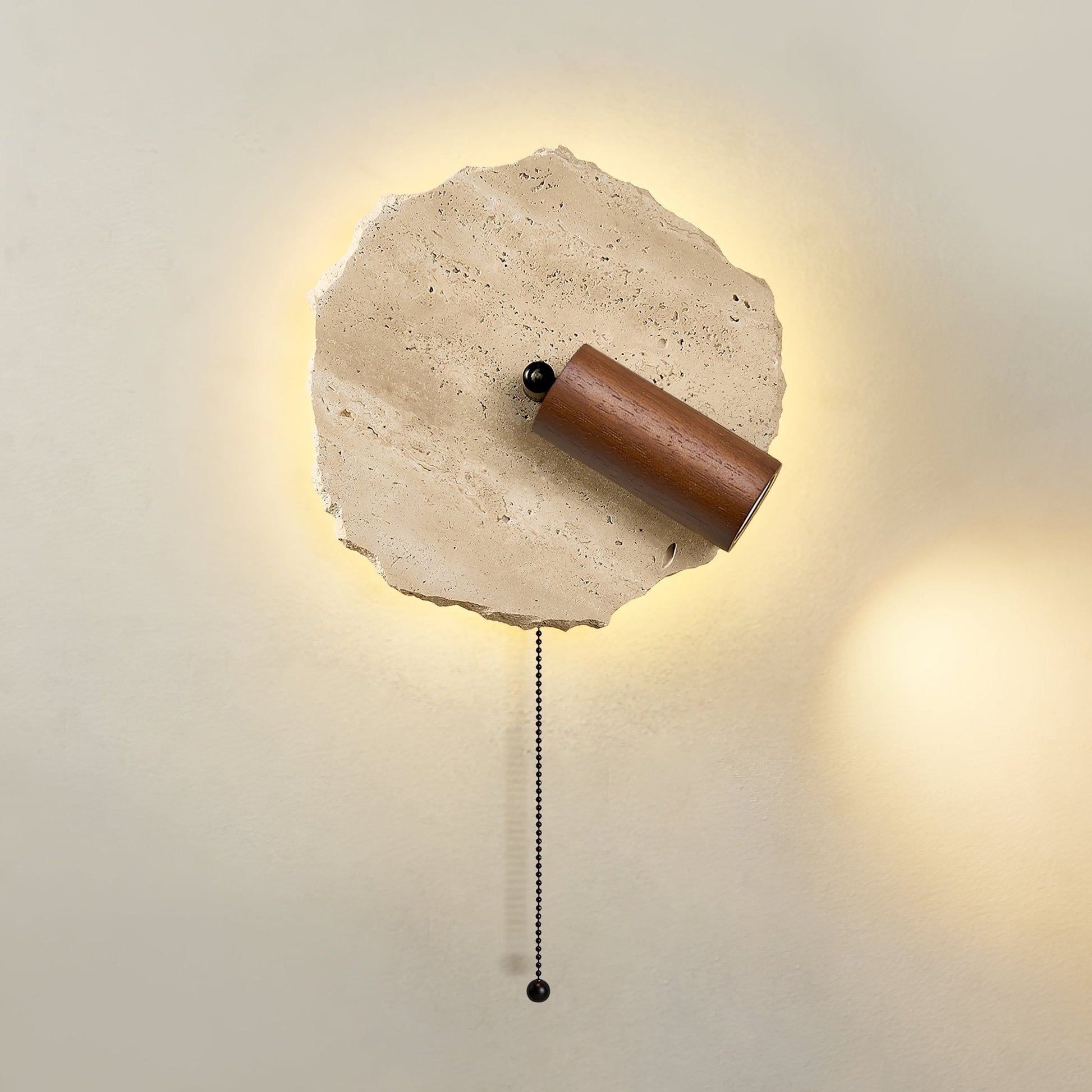 Cleo Travertine Wall Light-Neutral Decor