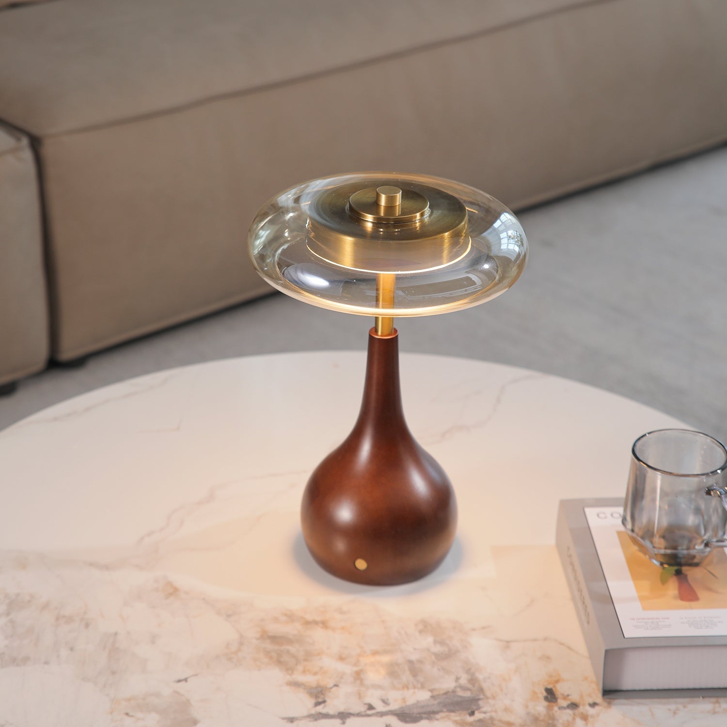 Airdes Wood Vintage Table Lamp-Neutral Decor