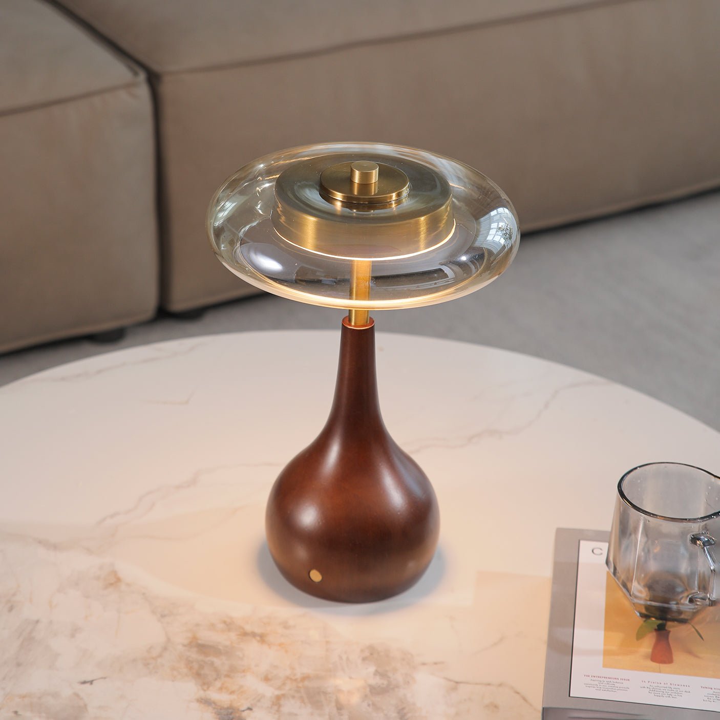Airdes Wood Vintage Table Lamp-Neutral Decor