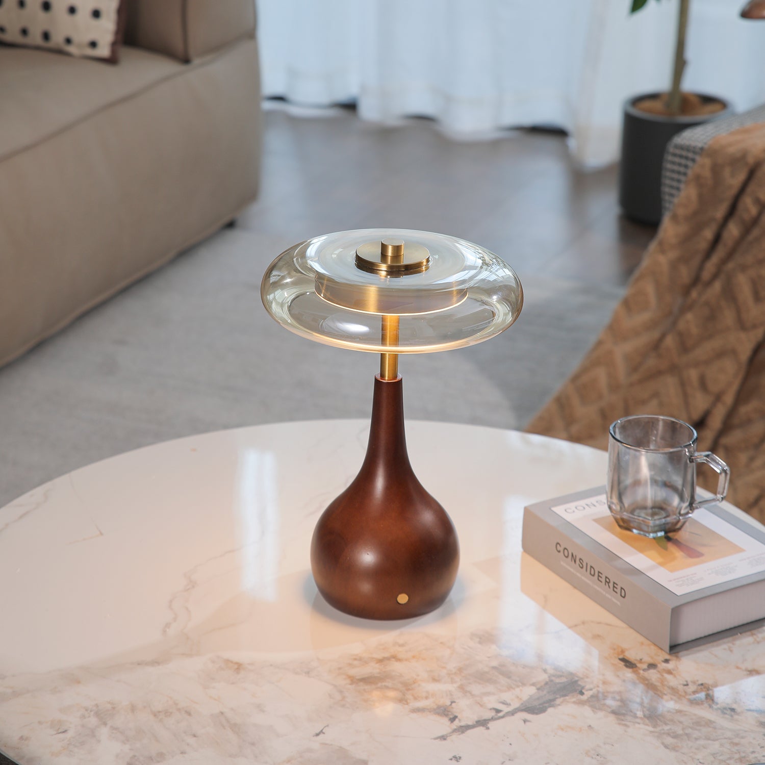 Airdes Wood Vintage Table Lamp-Neutral Decor