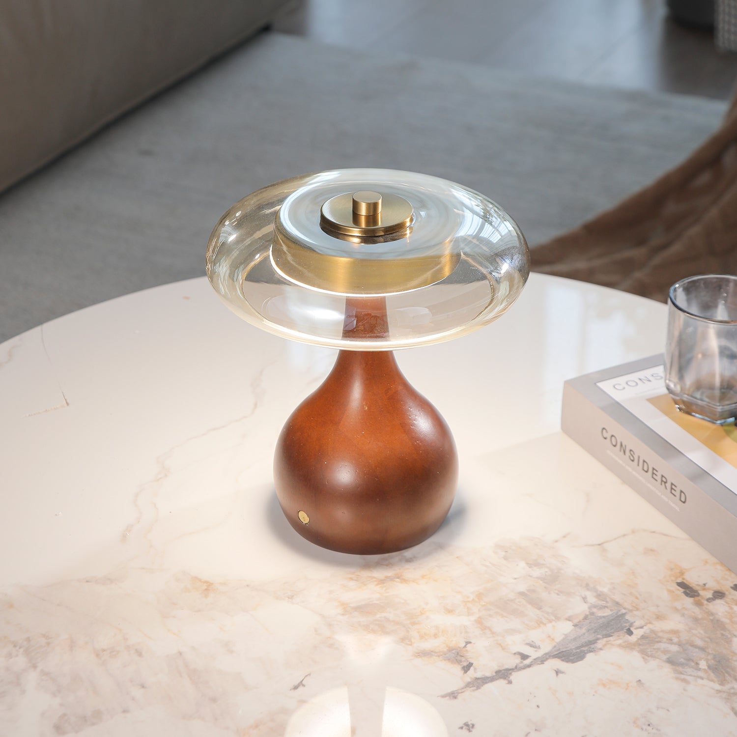 Airdes Wood Vintage Table Lamp-Neutral Decor