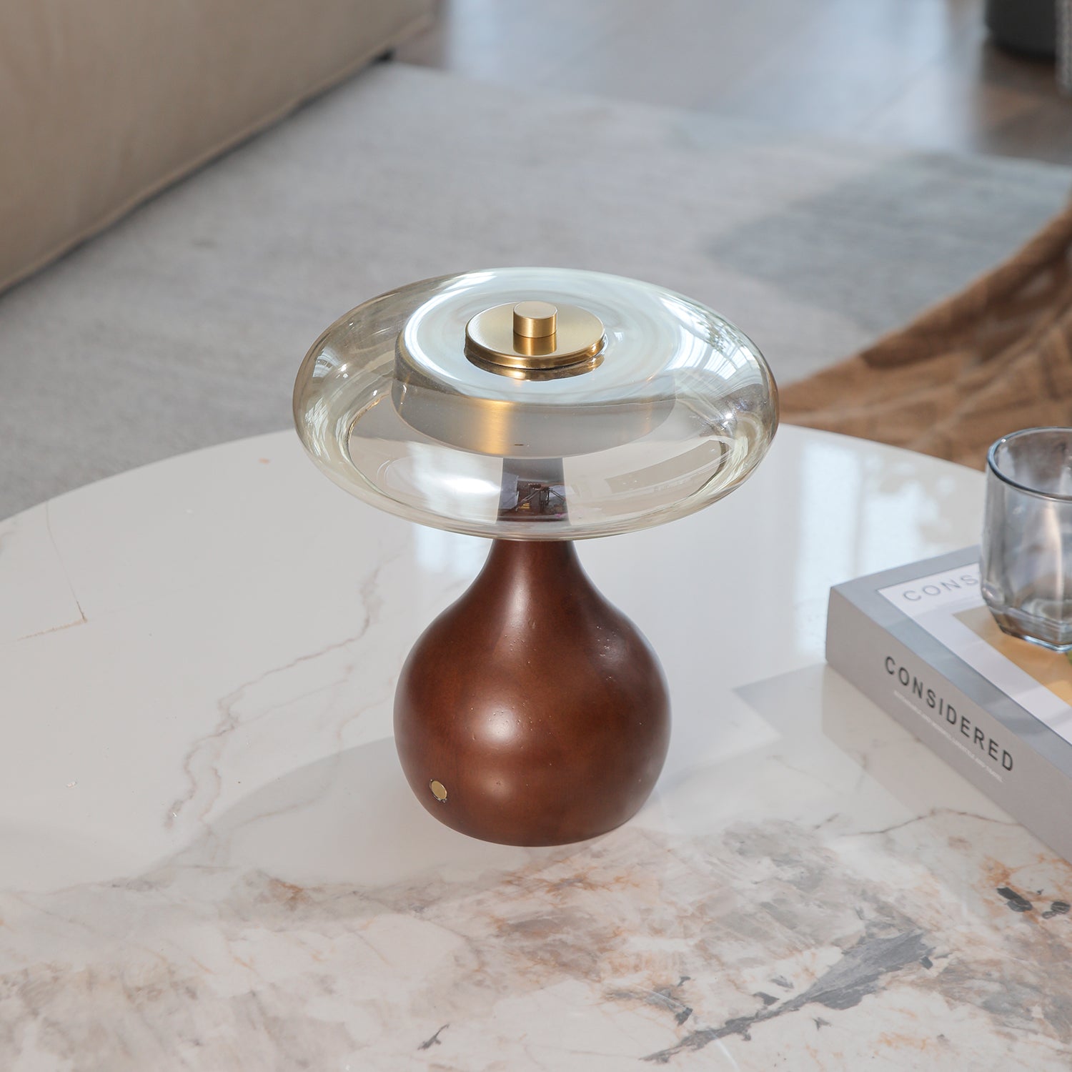 Airdes Wood Vintage Table Lamp-Neutral Decor
