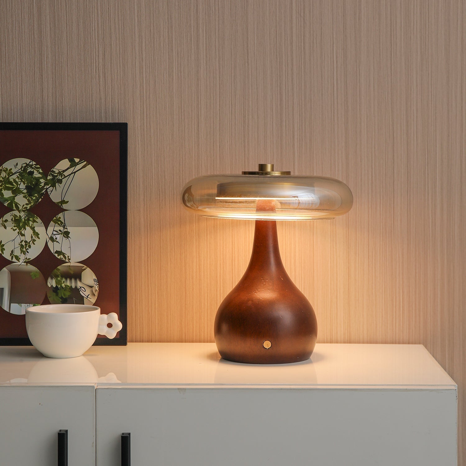 Airdes Wood Vintage Table Lamp-Neutral Decor