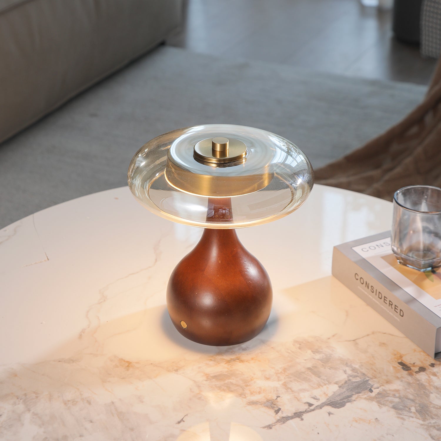 Airdes Wood Vintage Table Lamp-Neutral Decor