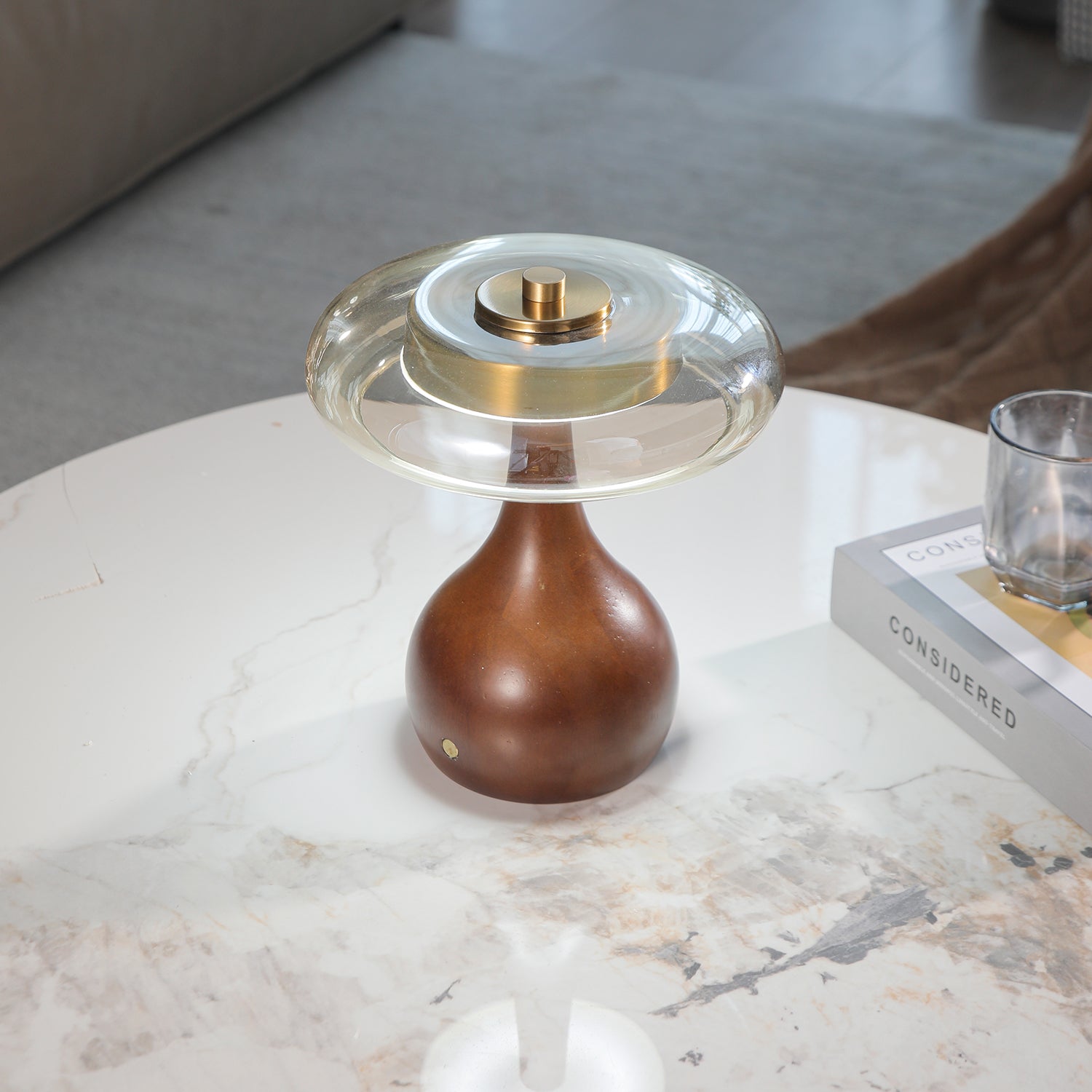 Airdes Wood Vintage Table Lamp-Neutral Decor