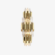 Riven Nordic Art Three Layer Crystal Wall Light-Neutral Decor