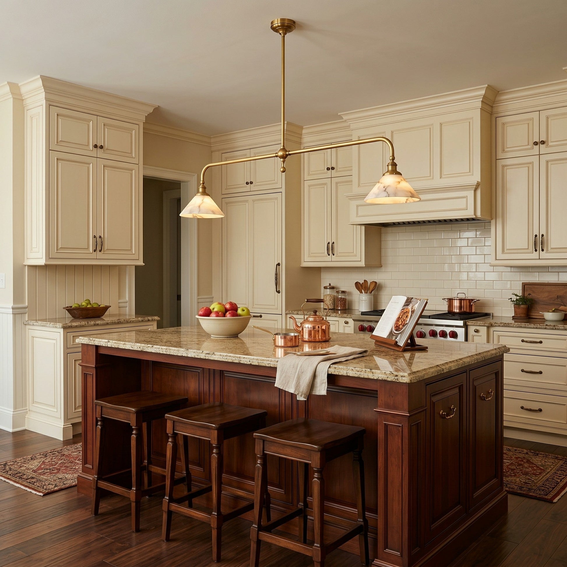 Thetford pendant light featured in a minimalist living space.