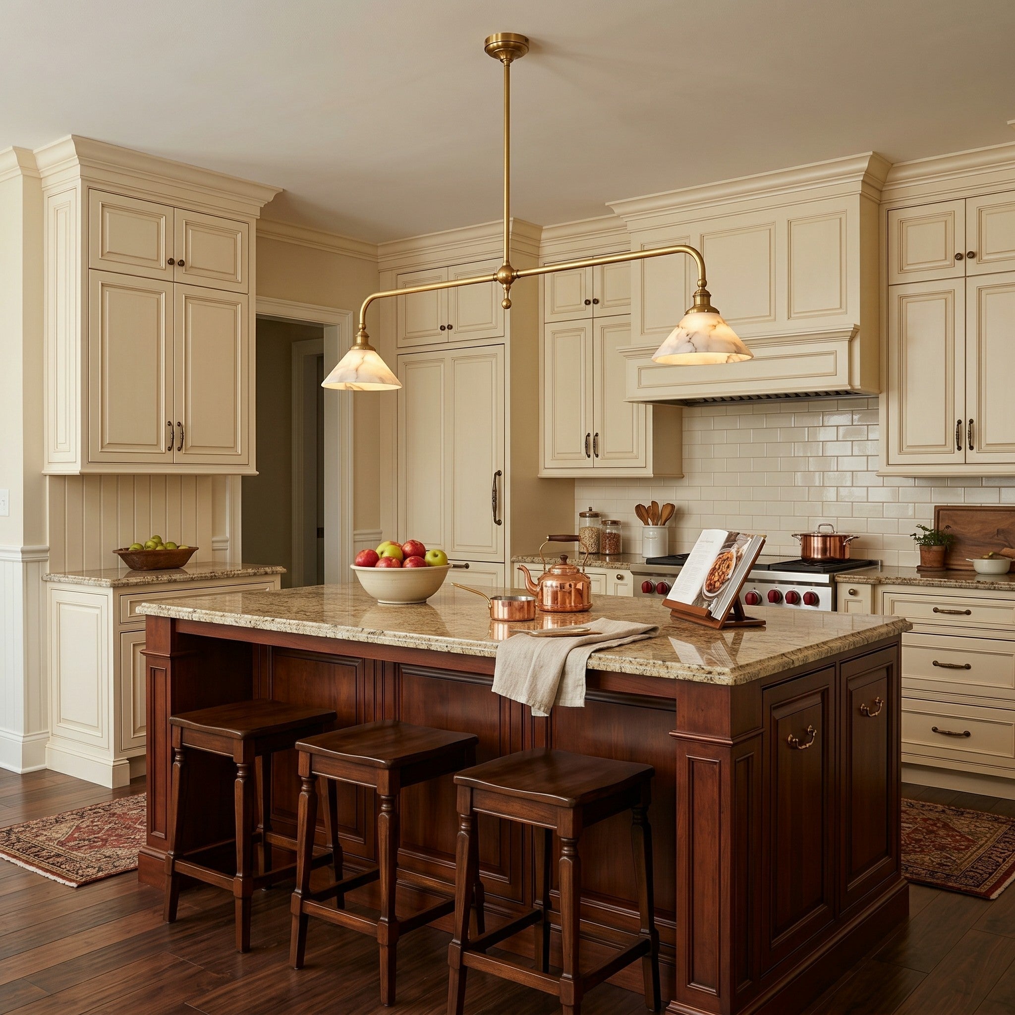 Thetford pendant light featured in a minimalist living space.