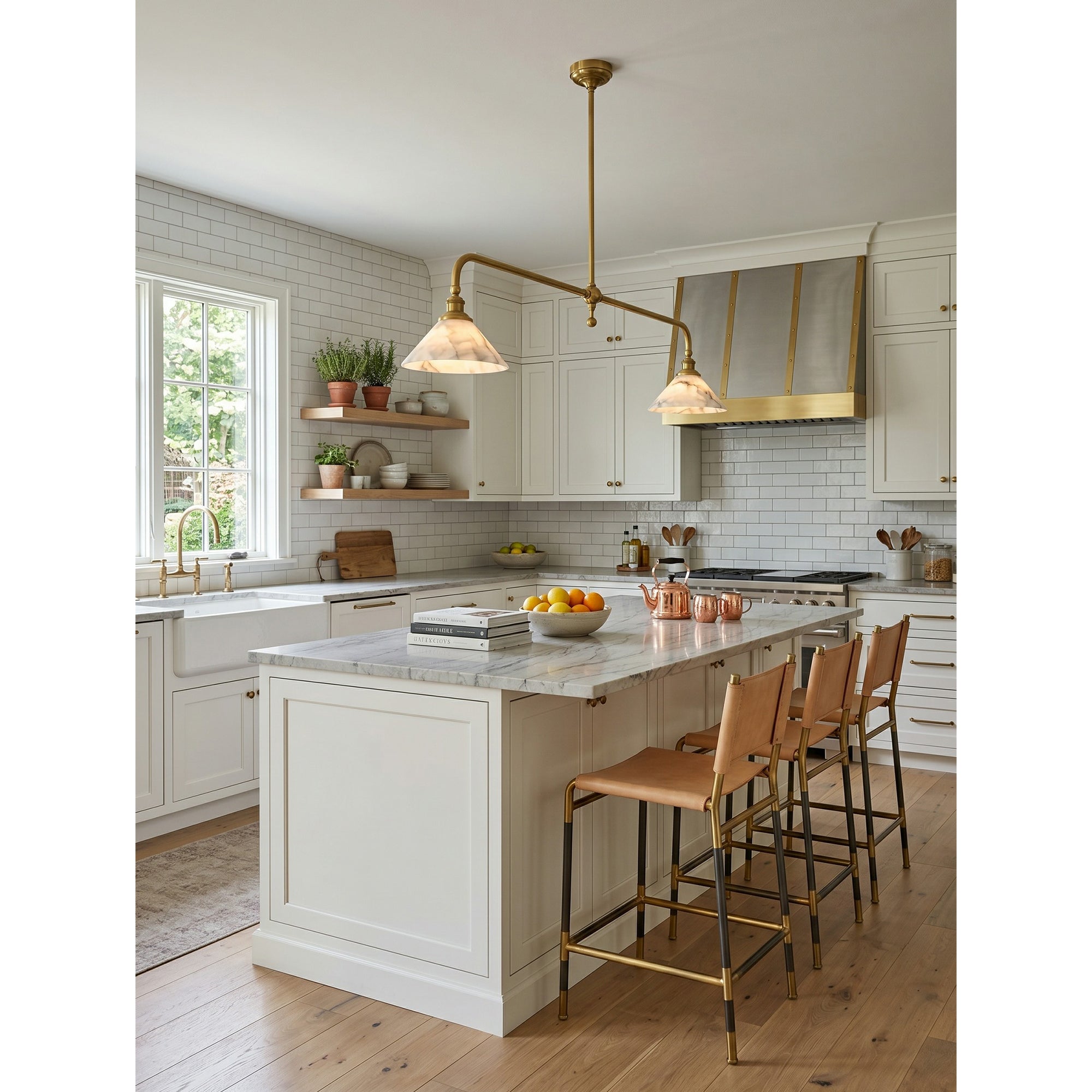 Thetford pendant light shown against a dark wall for dramatic contrast.