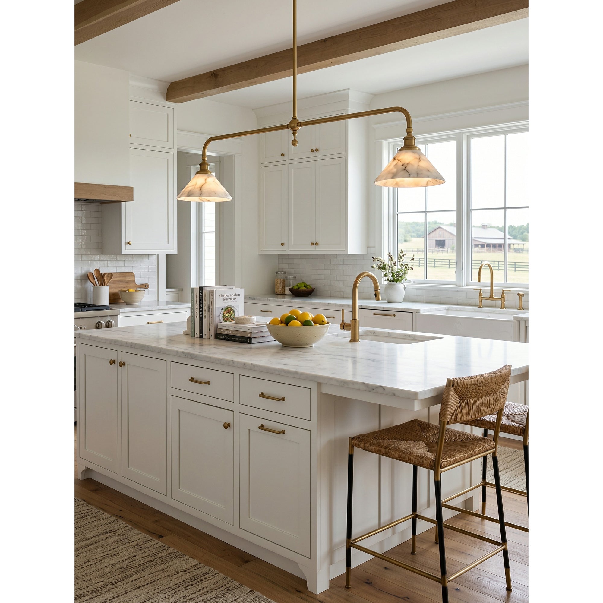 The 47.2-inch version of the Thetford pendant light.