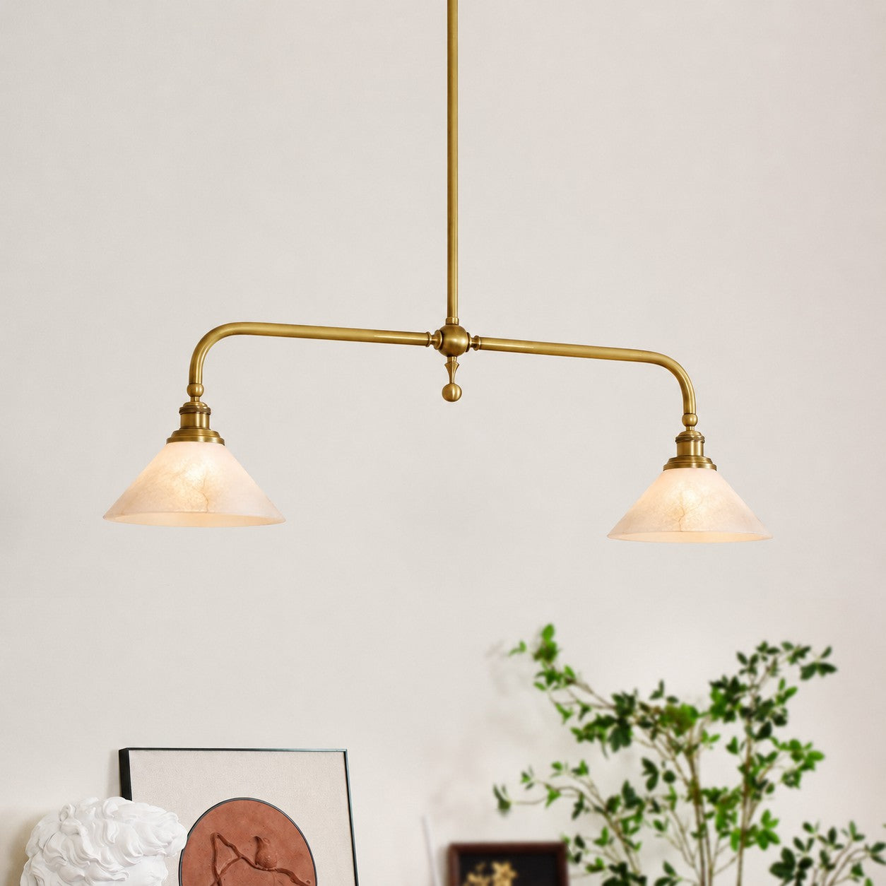 The 40.1-inch version of the Thetford pendant light.