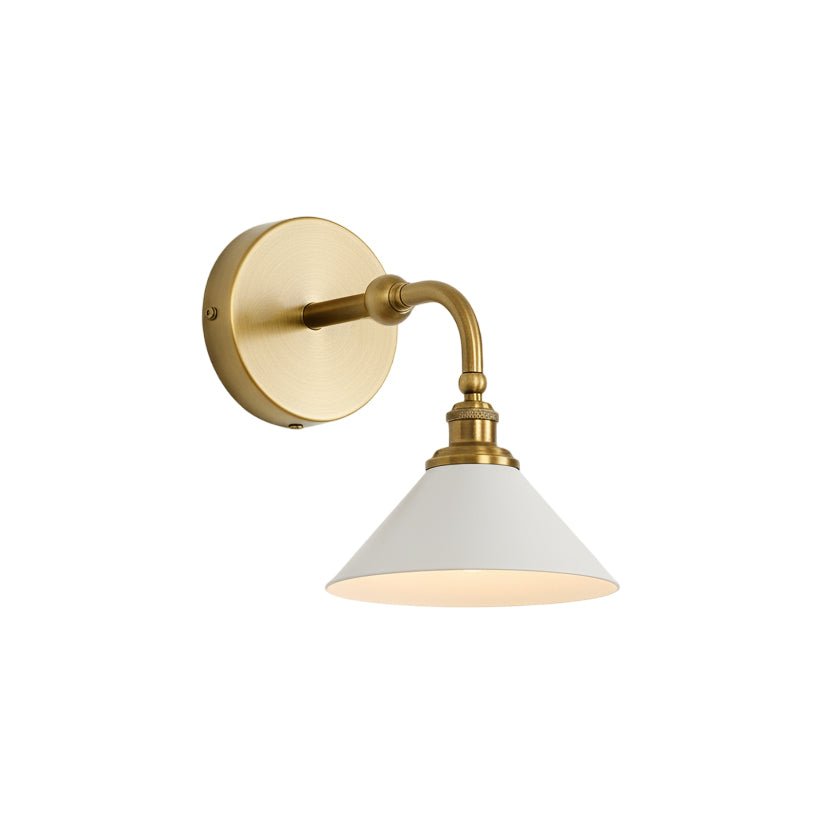Dina Valerienne Minimalist Horn-shaped Metal Wall Lamp-Neutral Decor