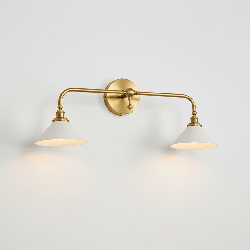 Dina Valerienne Minimalist Horn-shaped Metal Wall Lamp-Neutral Decor