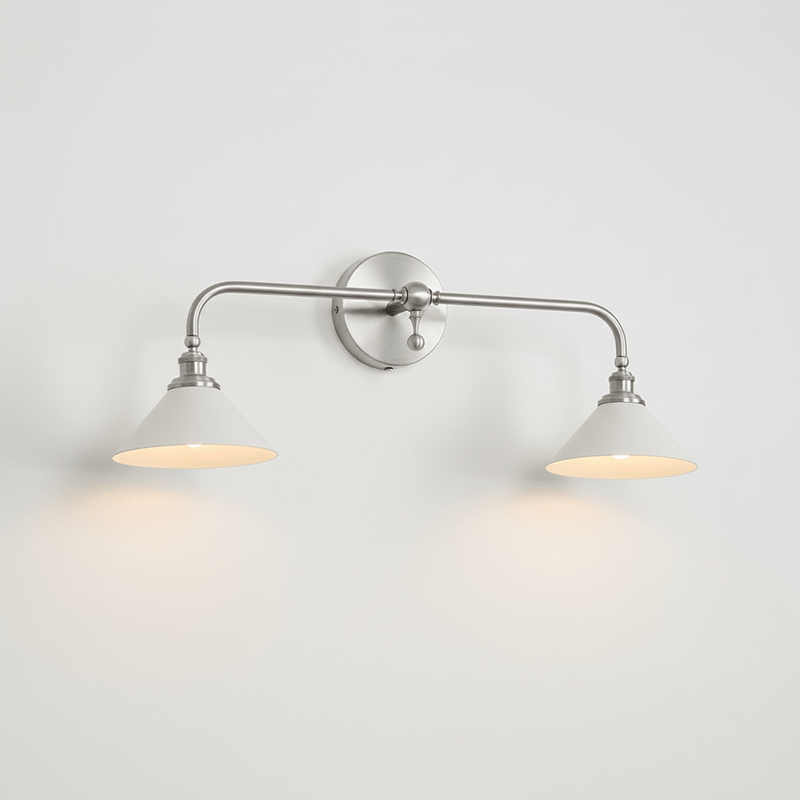 Dina Valerienne Minimalist Horn-shaped Metal Wall Lamp-Neutral Decor