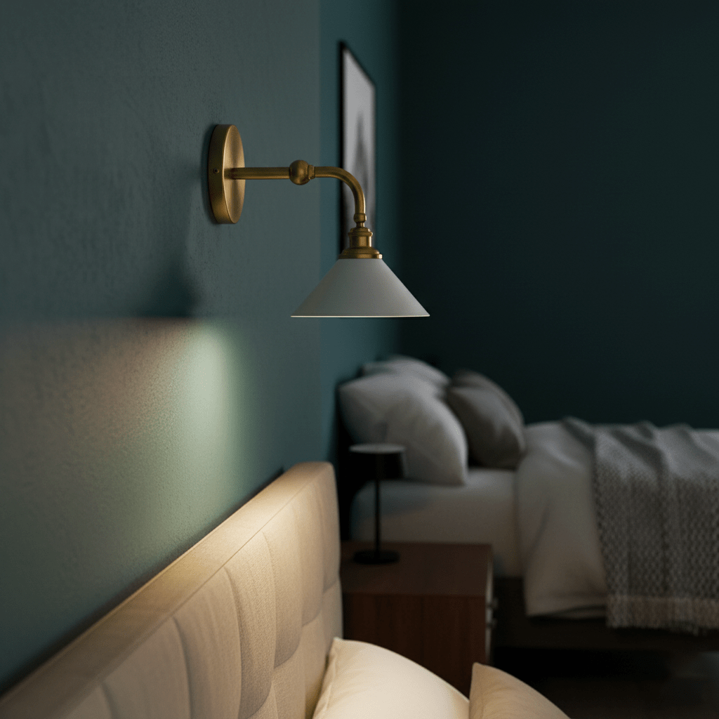 Dina Valerienne Minimalist Horn-shaped Metal Wall Lamp-Neutral Decor