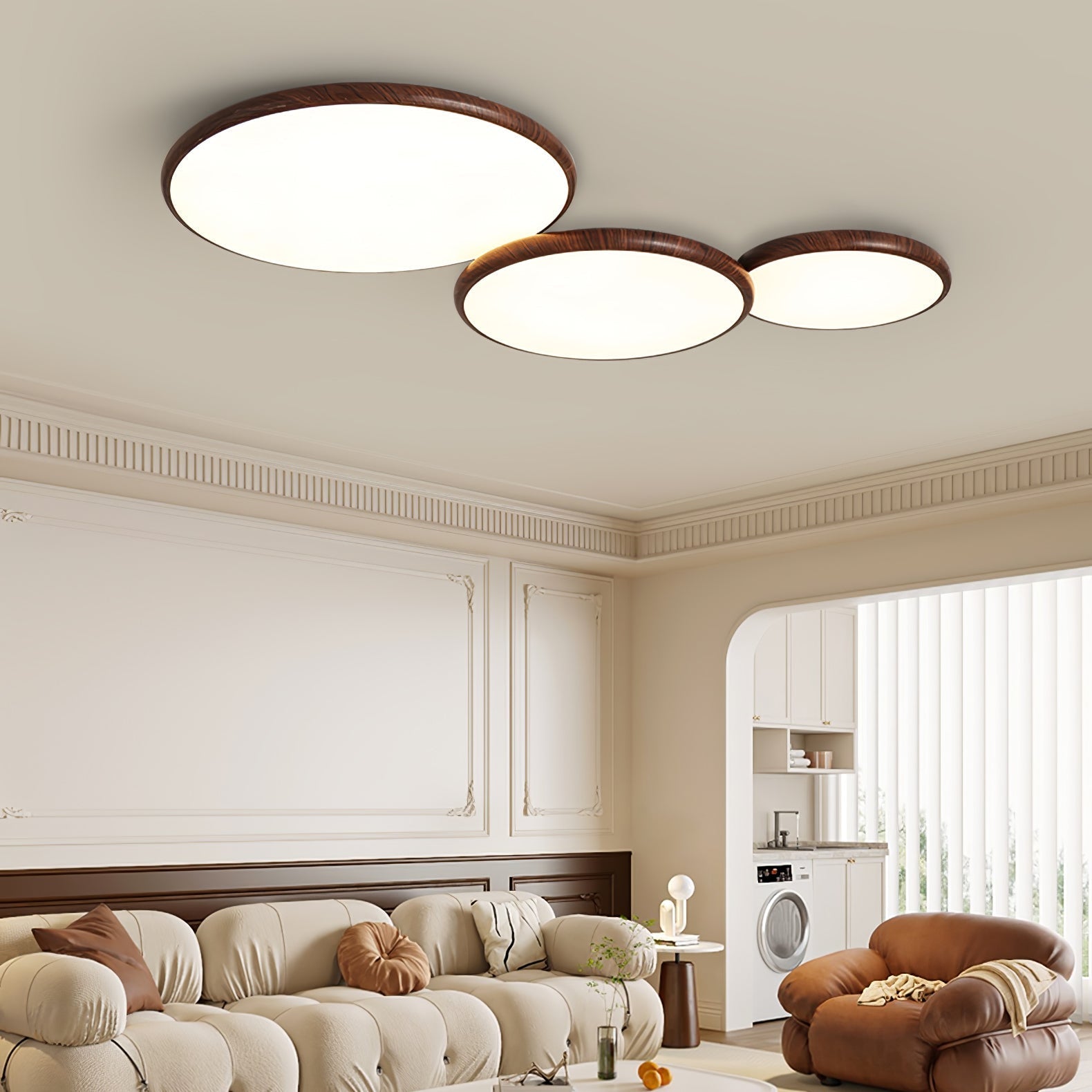 Bluxen Thin Geometry Shape Ceiling Lamp-Neutral Decor