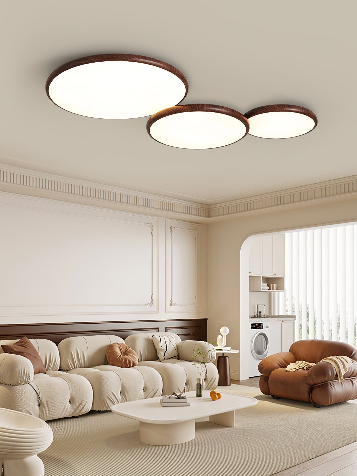 Bluxen Thin Geometry Shape Ceiling Lamp-Neutral Decor