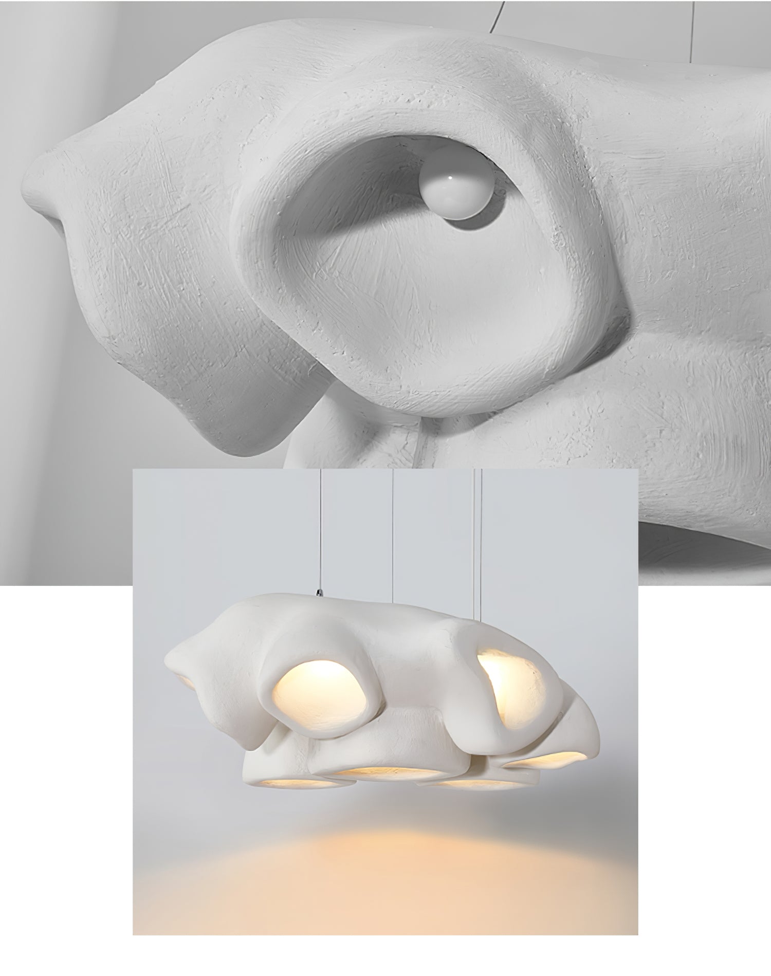 Cloud Modern Polystyrene Pendant Light-Neutral Decor