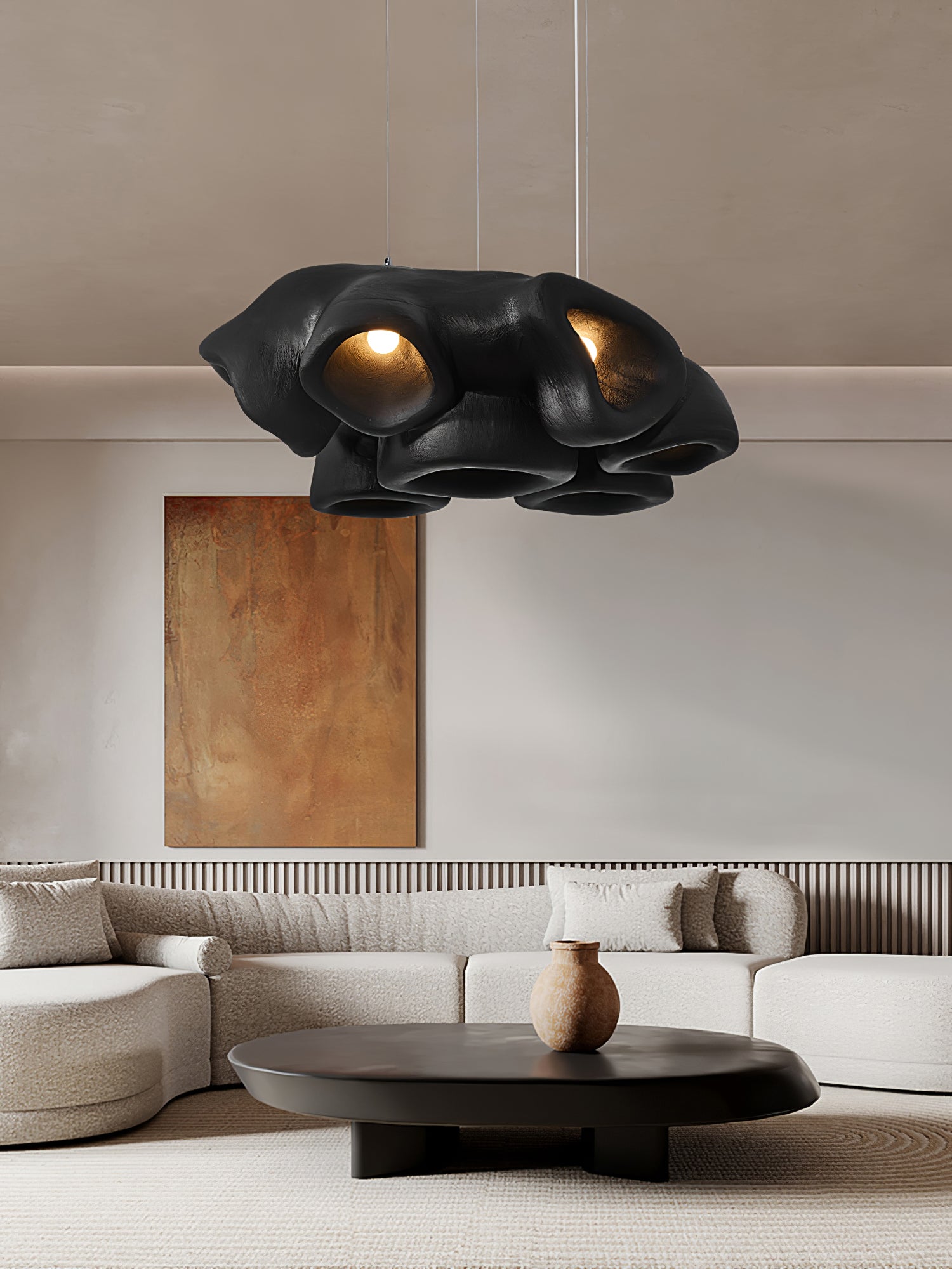 Cloud Modern Polystyrene Pendant Light-Neutral Decor